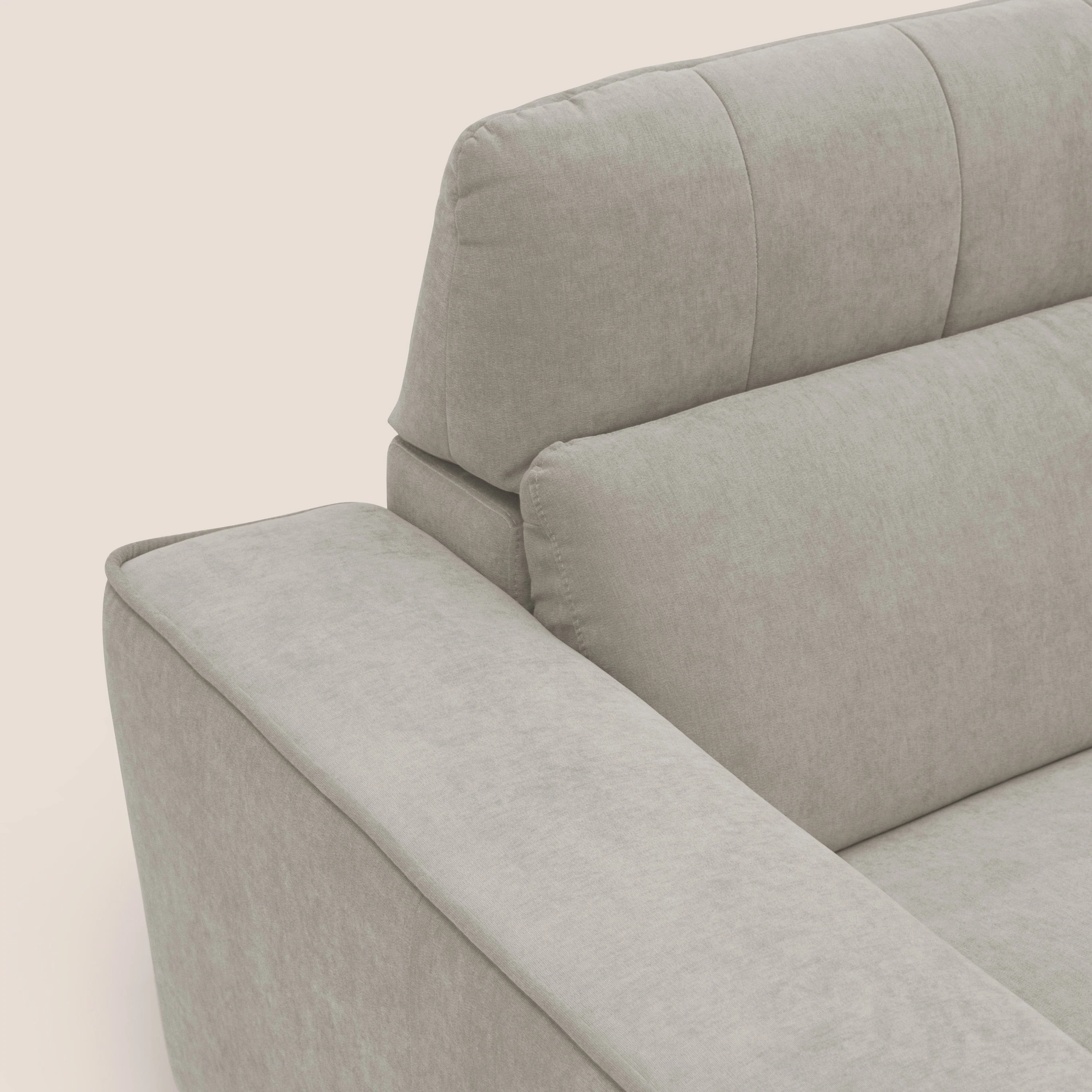 Clark canapé modulable d'angle REVERSIBLE avec option relax électrique en tissu détachable imperméable T17 crème - Image 7
