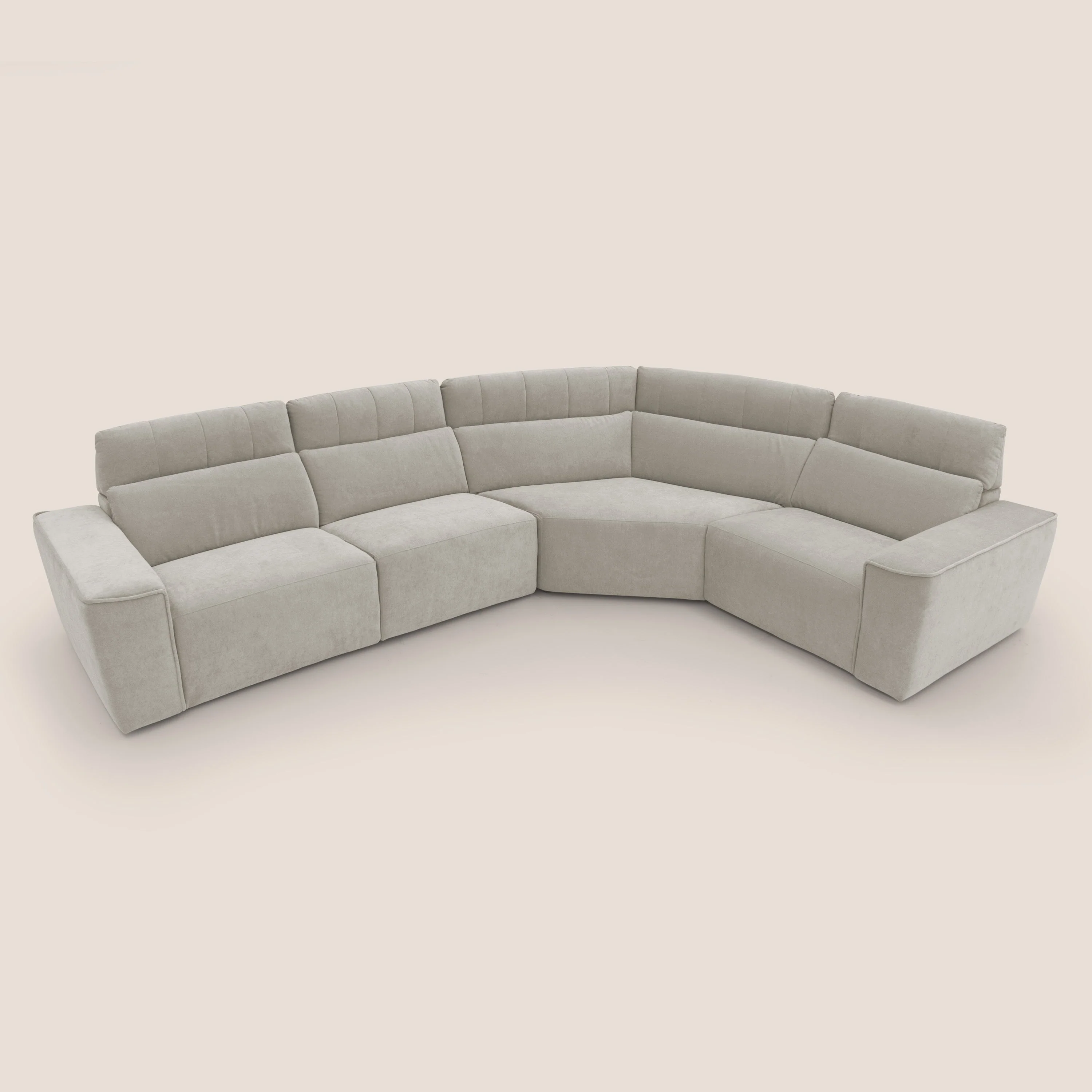 Clark canapé modulable d'angle REVERSIBLE avec option relax électrique en tissu détachable imperméable T17 crème - Image 8