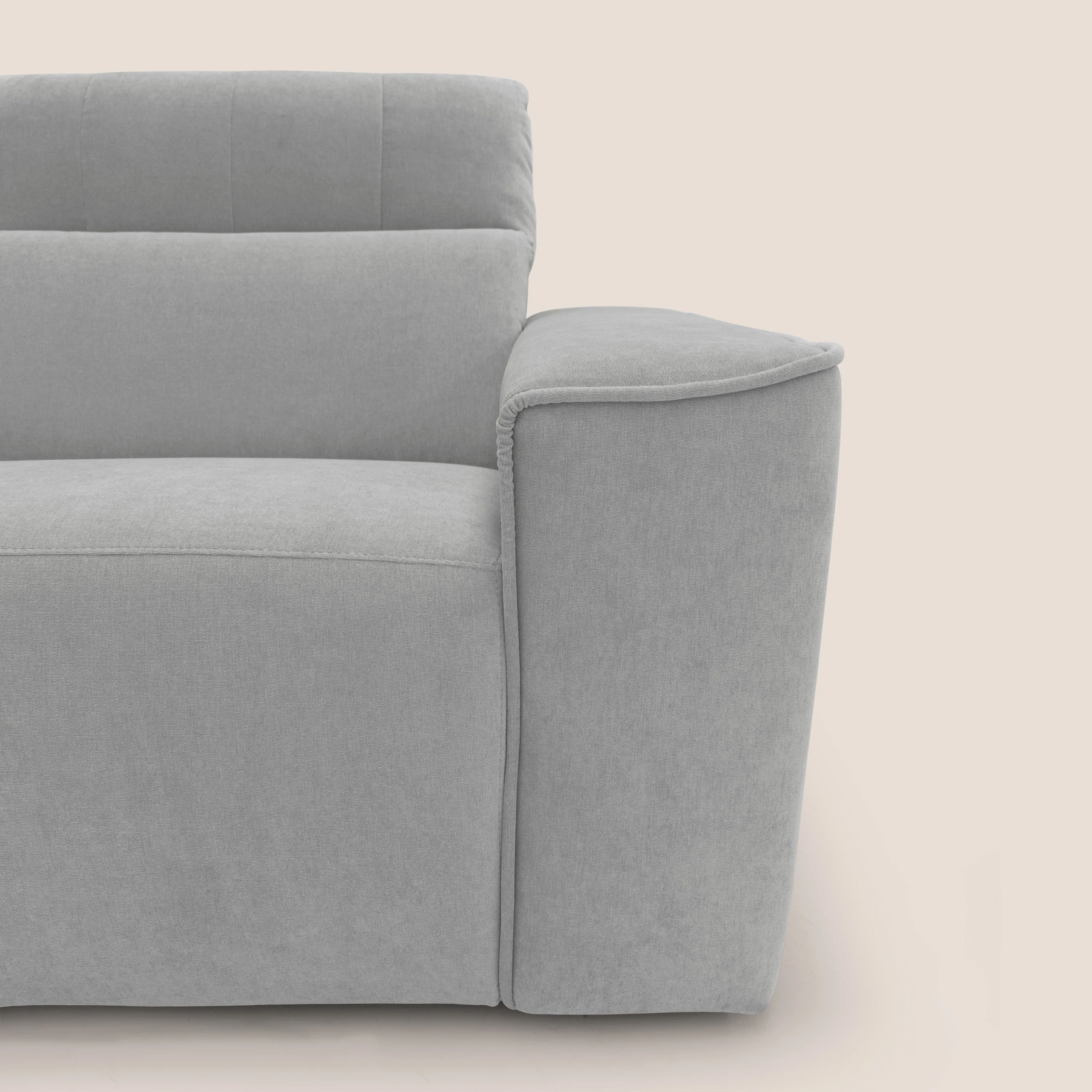 Clark canapé modulable d'angle REVERSIBLE avec option relax électrique en tissu détachable imperméable T17 gris - Image 4