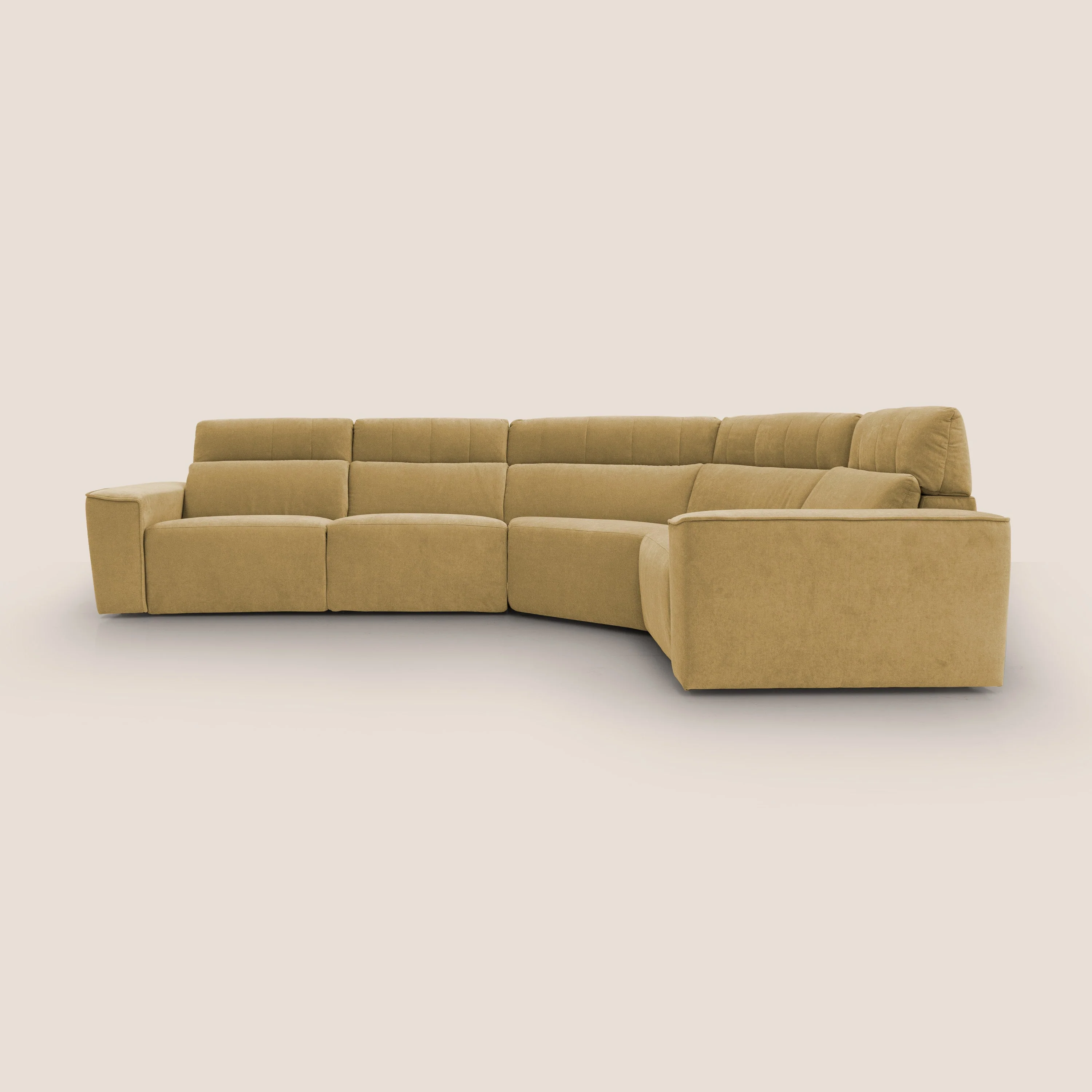Clark canapé modulable d'angle REVERSIBLE avec option relax électrique en tissu détachable imperméable T17 jaune