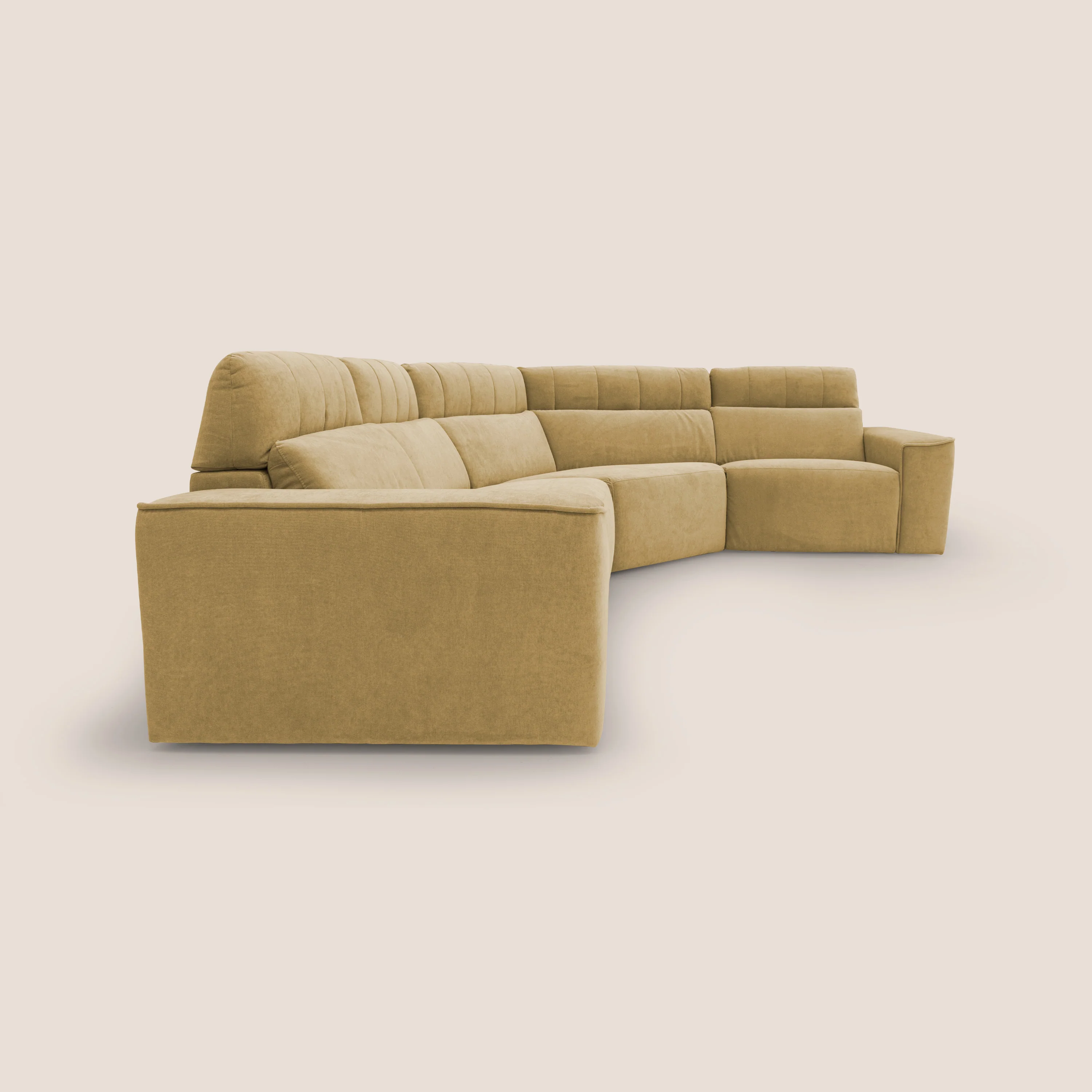 Clark canapé modulable d'angle REVERSIBLE avec option relax électrique en tissu détachable imperméable T17 jaune - Image 13