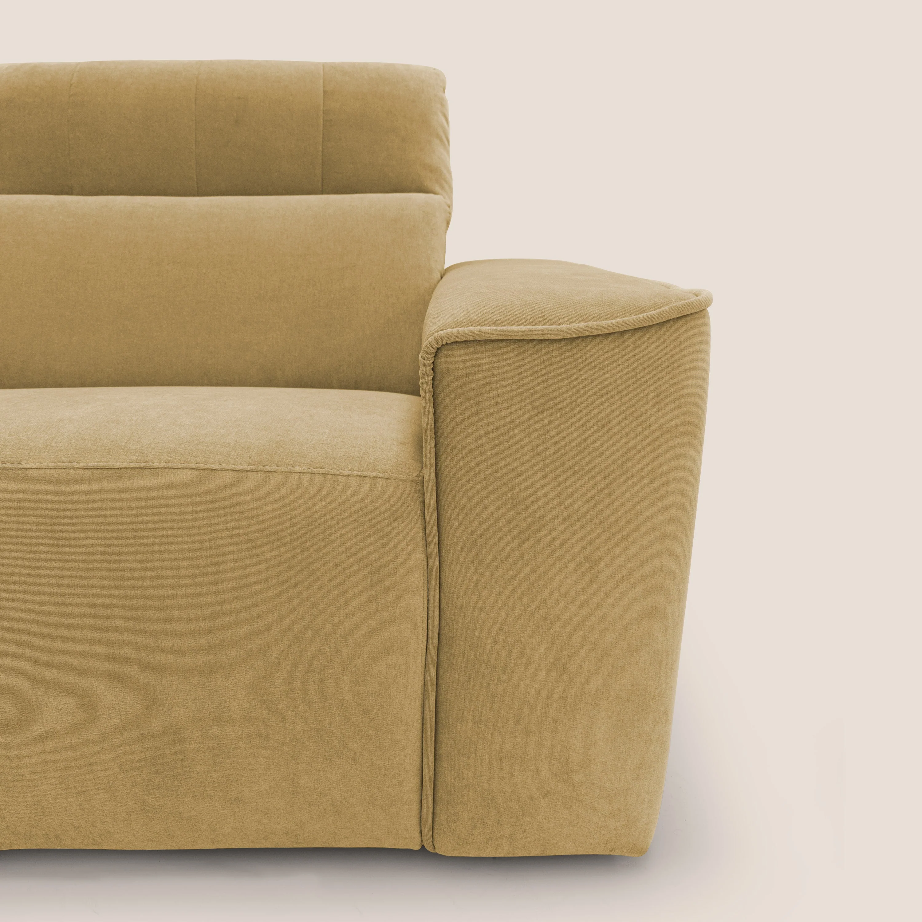 Clark canapé modulable d'angle REVERSIBLE avec option relax électrique en tissu détachable imperméable T17 jaune - Image 4