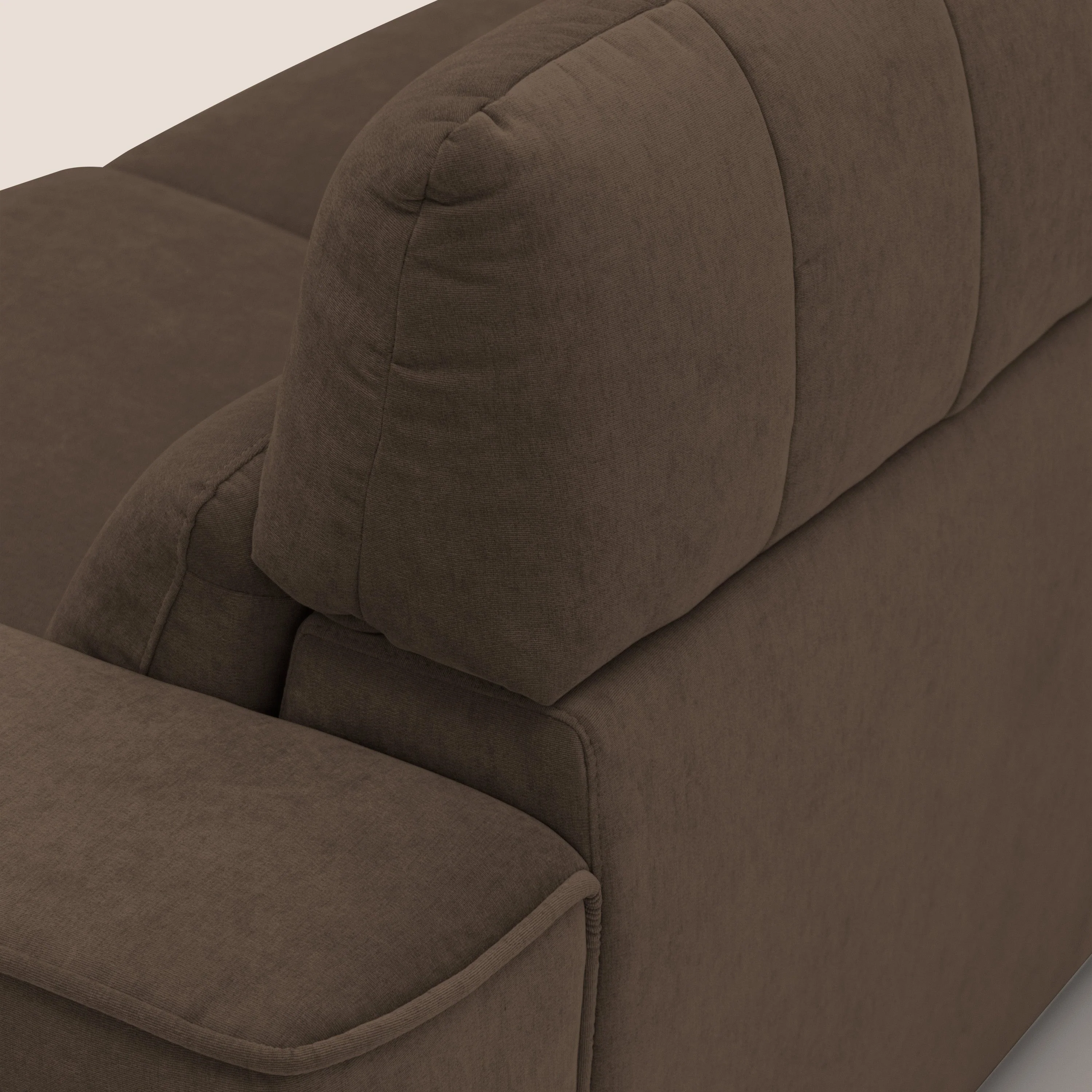 Clark canapé modulable d'angle REVERSIBLE avec option relax électrique en tissu détachable imperméable T17 marron - Image 9