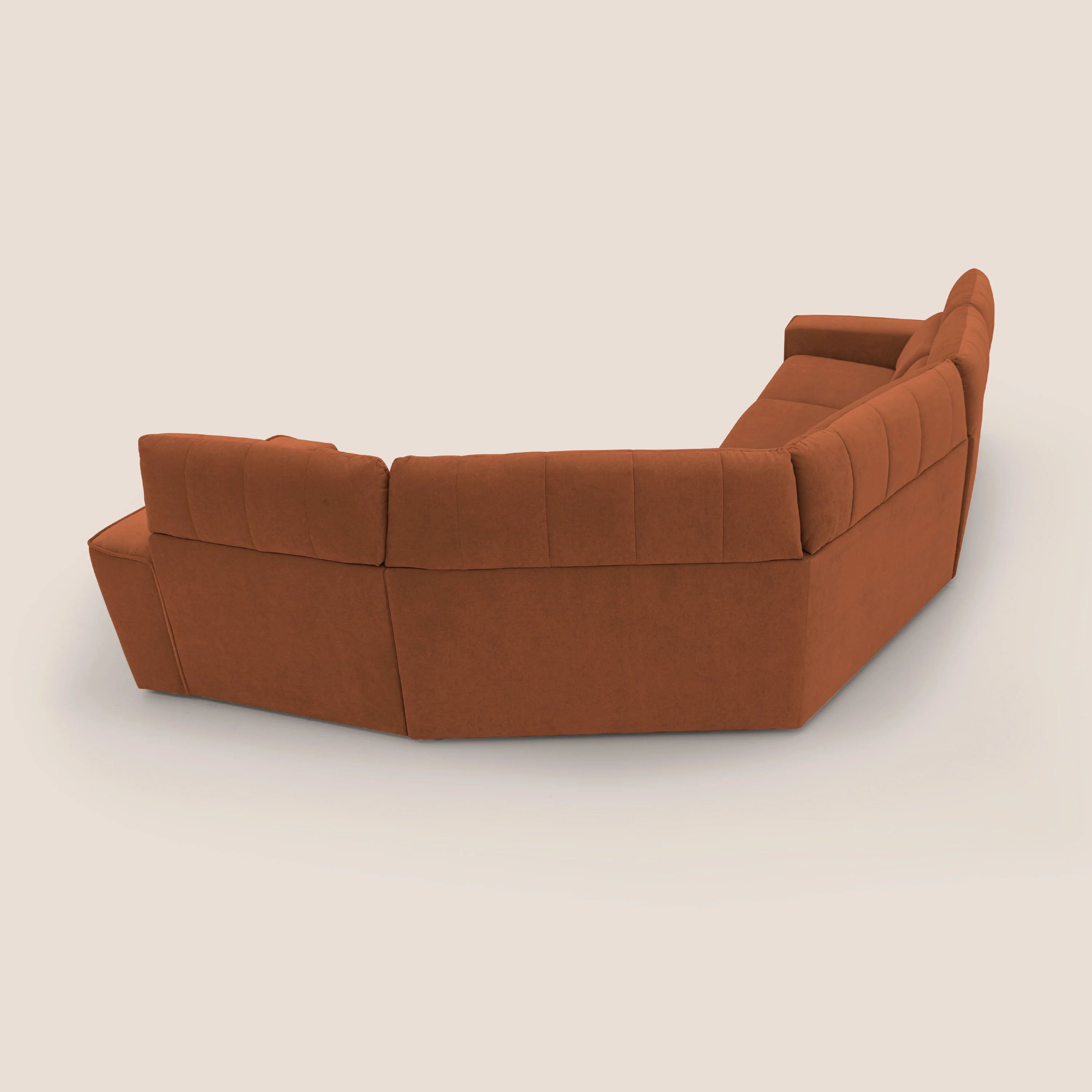 Clark canapé modulable d'angle REVERSIBLE avec option relax électrique en tissu détachable imperméable T17 orange - Image 14