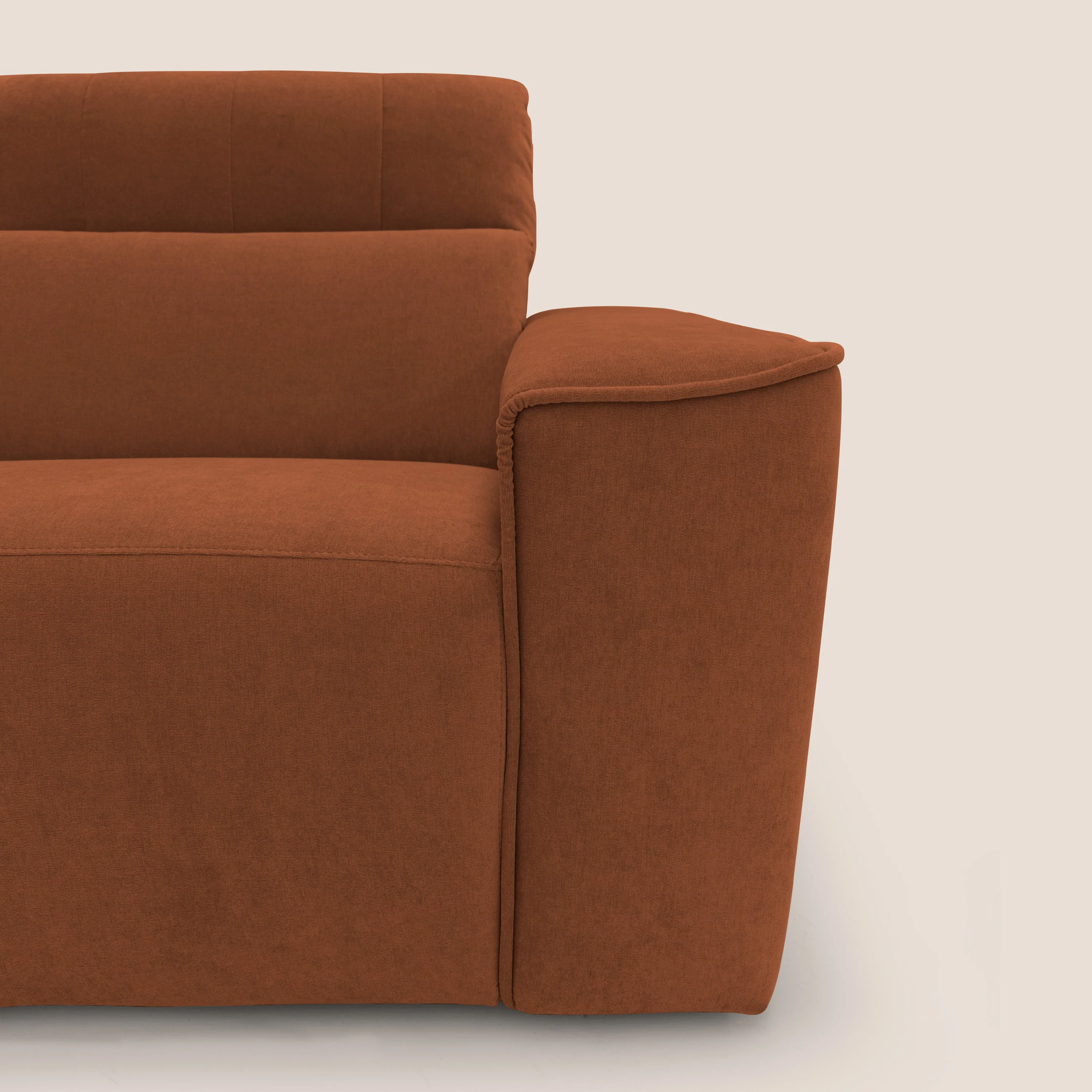 Clark canapé modulable d'angle REVERSIBLE avec option relax électrique en tissu détachable imperméable T17 orange - Image 4