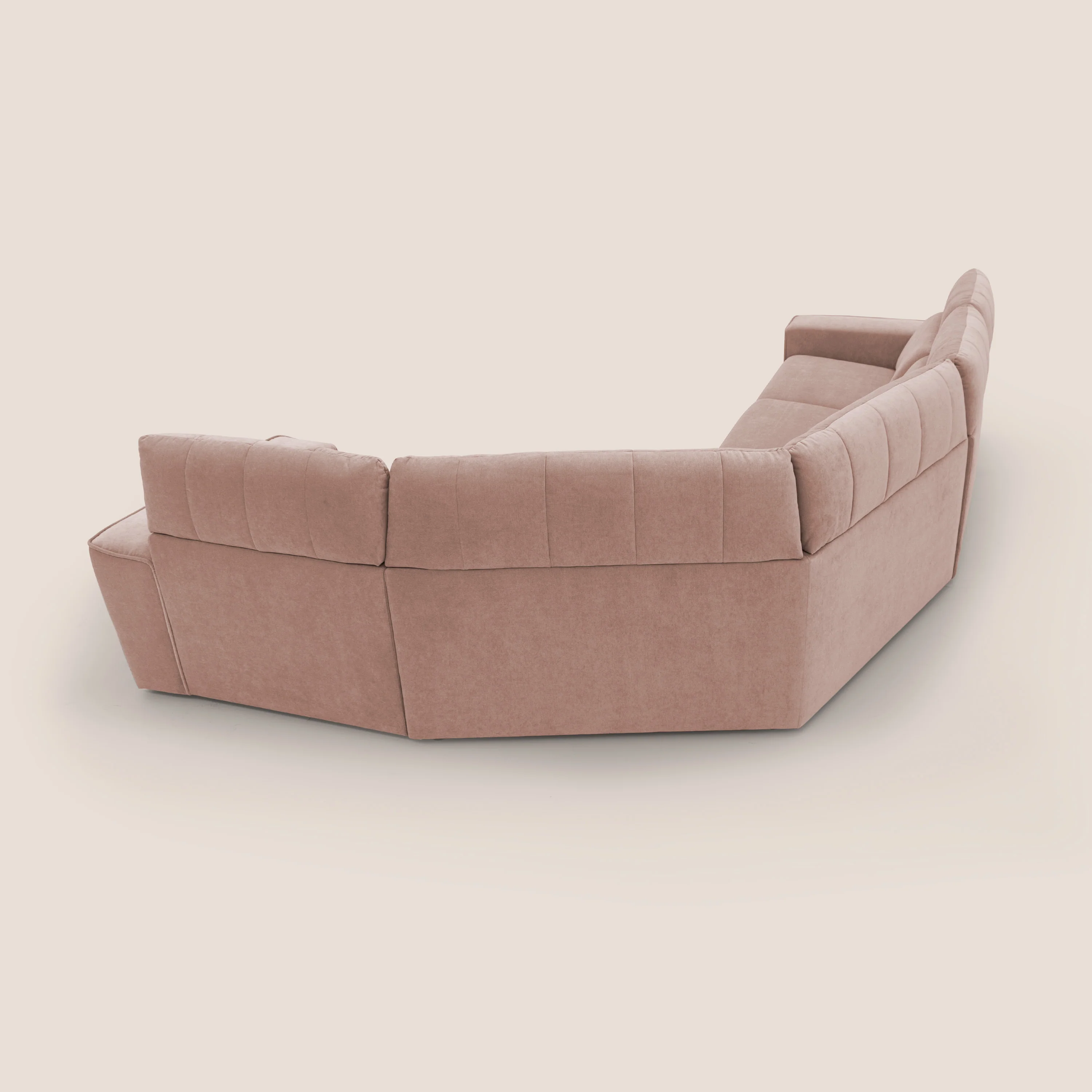 Clark canapé modulable d'angle REVERSIBLE avec option relax électrique en tissu détachable imperméable T17 rose - Image 14