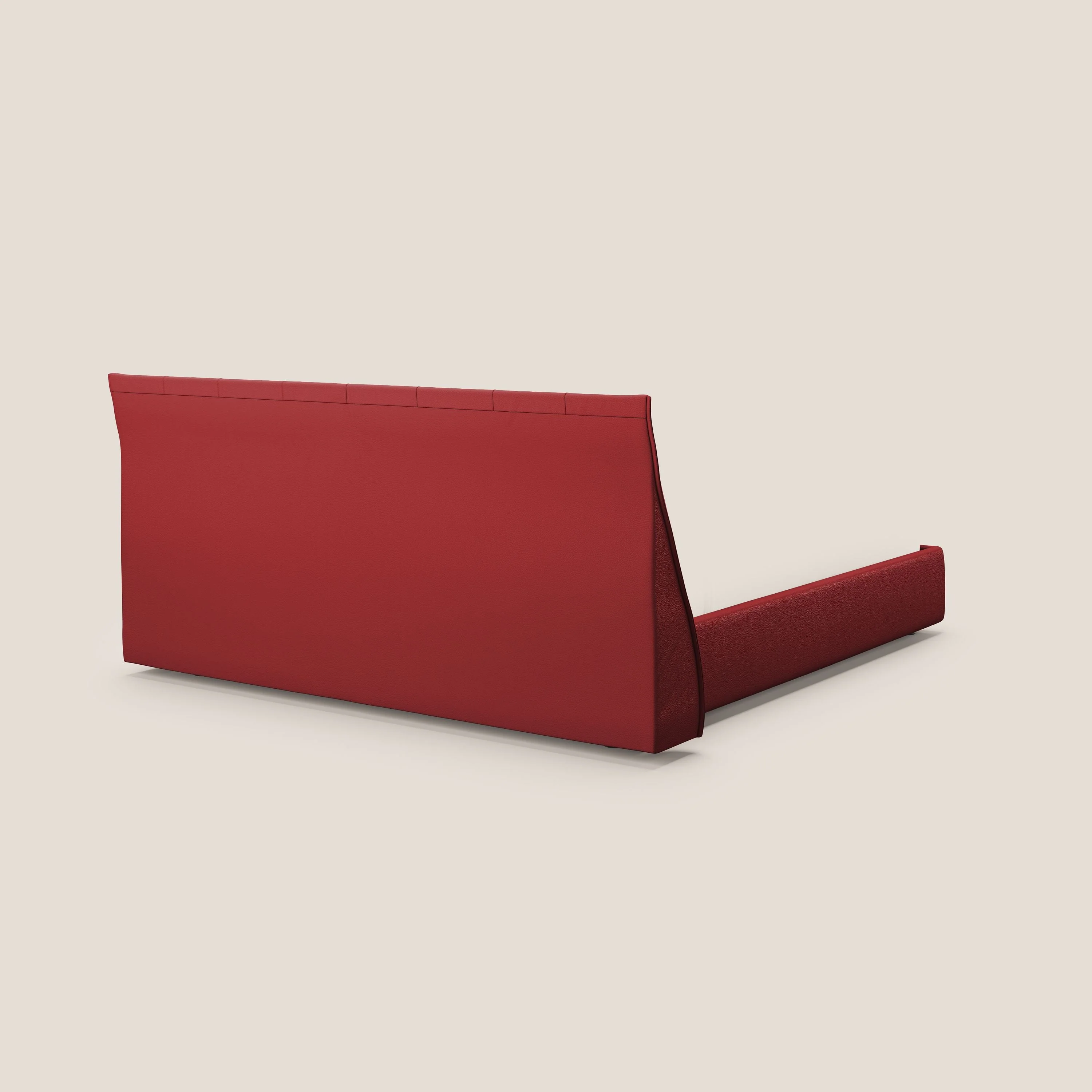 Clizia Lit de design avec coffre de rangement en simili-cuir imperméable T04 rouge - Image 5