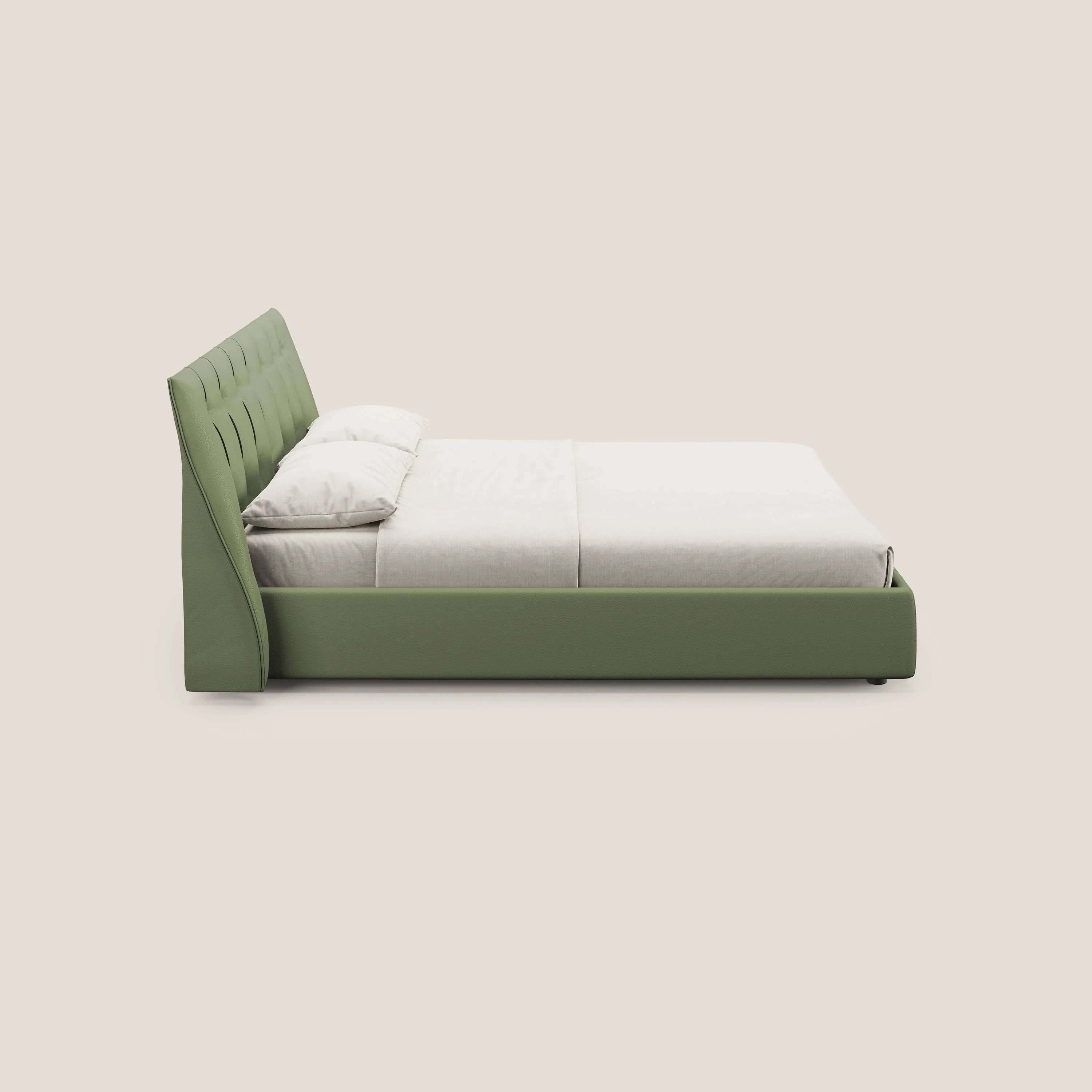 Clizia Lit de design avec coffre de rangement en simili-cuir imperméable T04 vert - Image 4