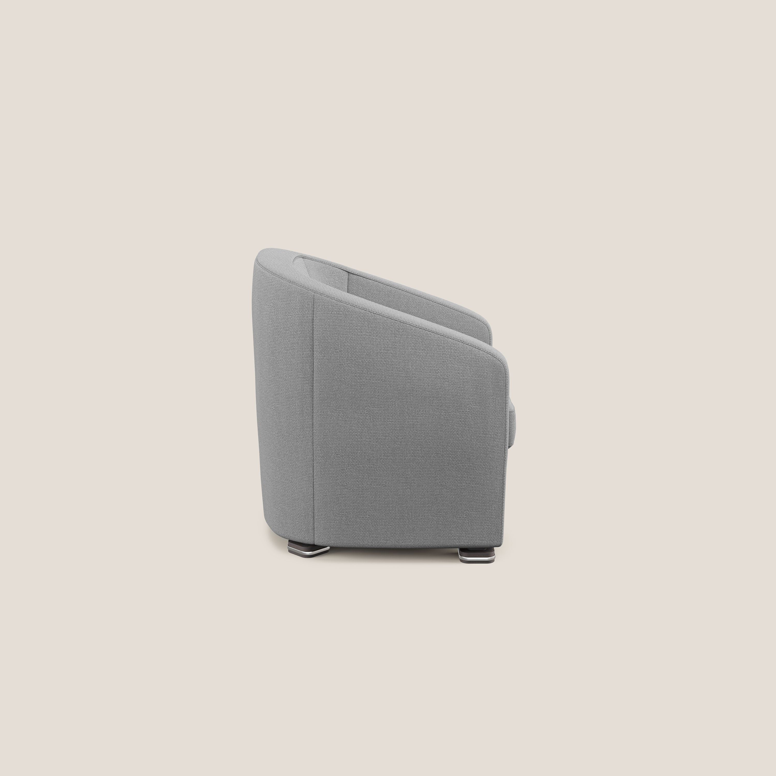 Cloe Fauteuil en tissu détachable à l'eau QuickClean T08 gris - Image 3