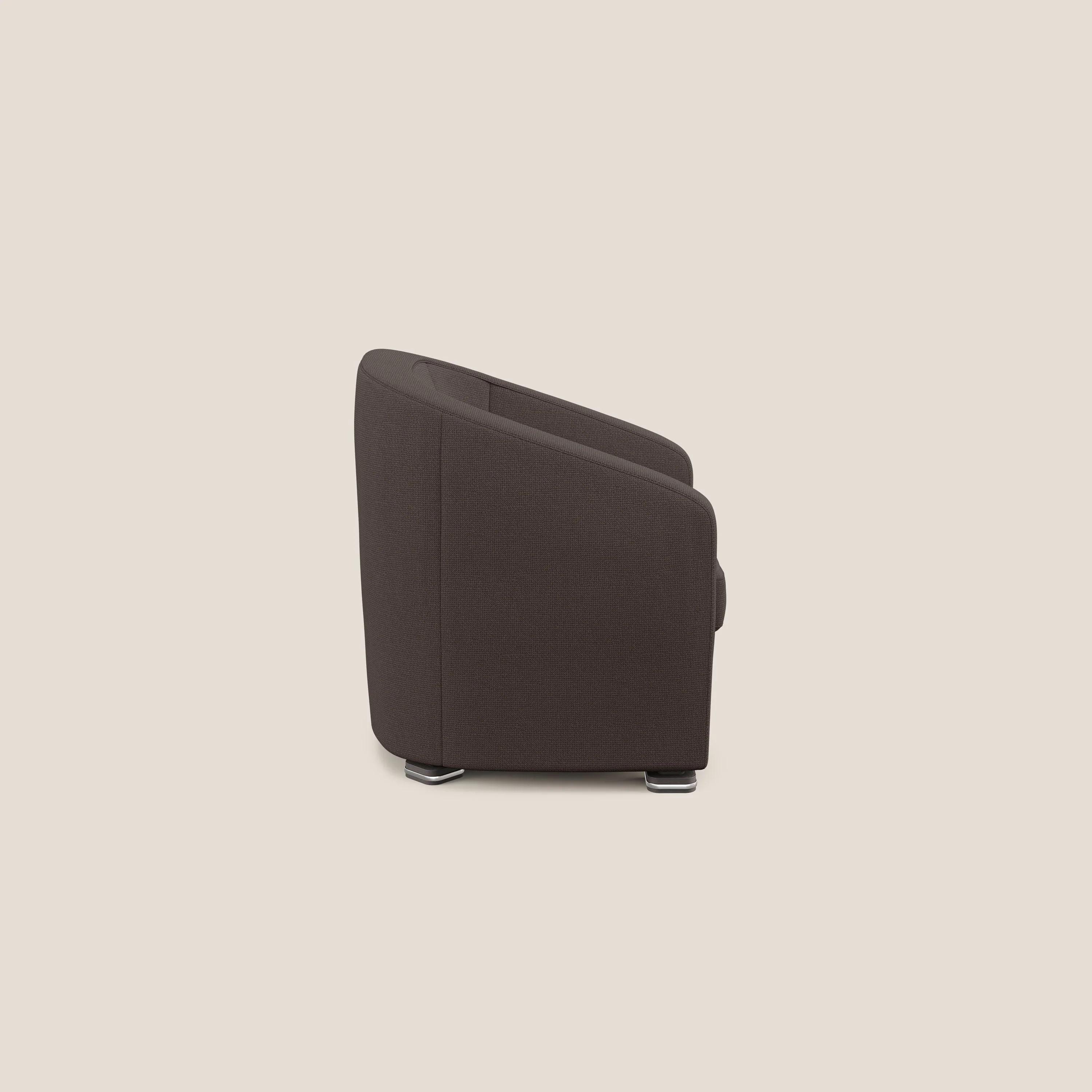 Cloe Fauteuil en tissu détachable à l'eau QuickClean T08 marron - Image 3