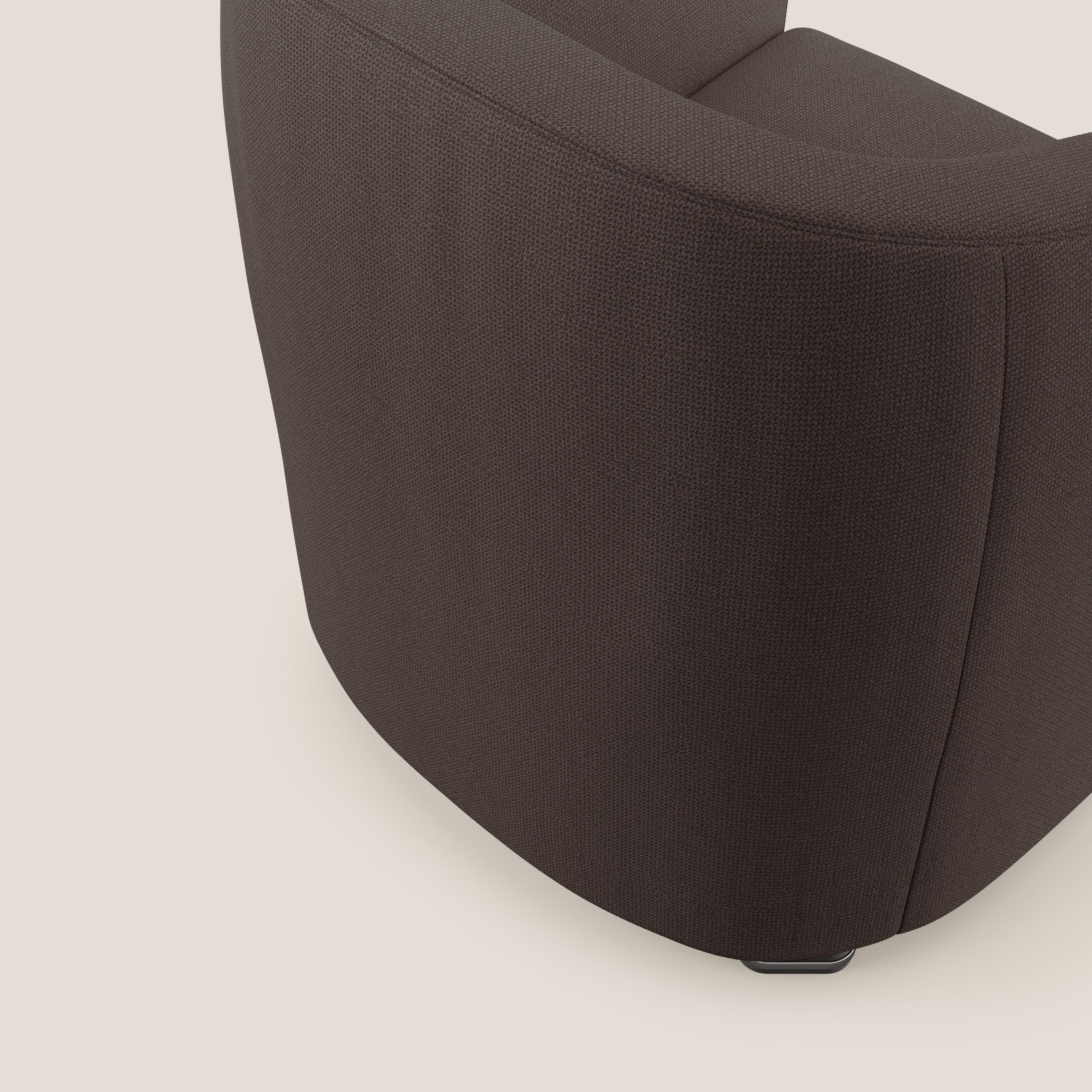 Cloe Fauteuil en tissu détachable à l'eau QuickClean T08 marron - Image 6