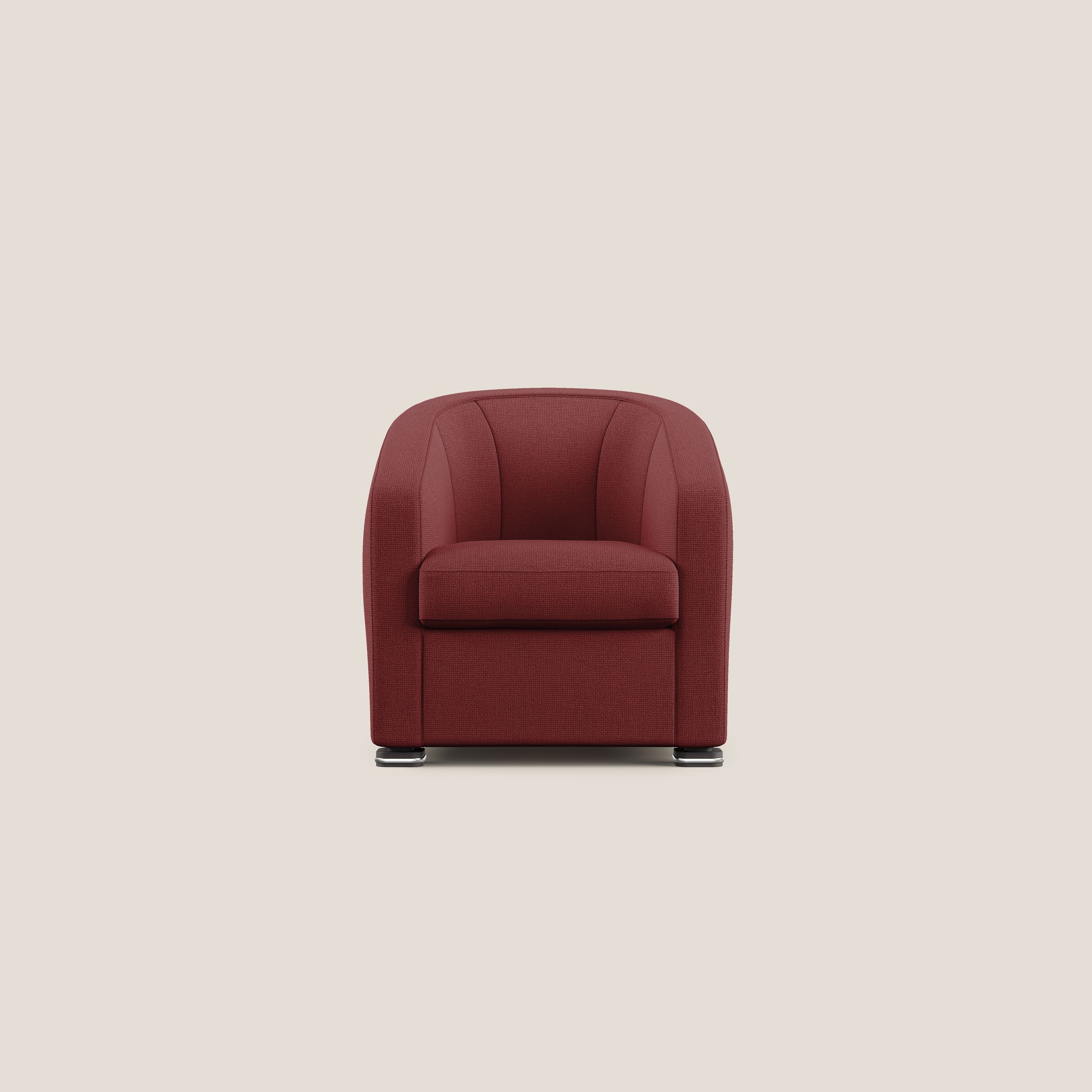 Cloe Fauteuil en tissu détachable à l'eau QuickClean T08 rouge