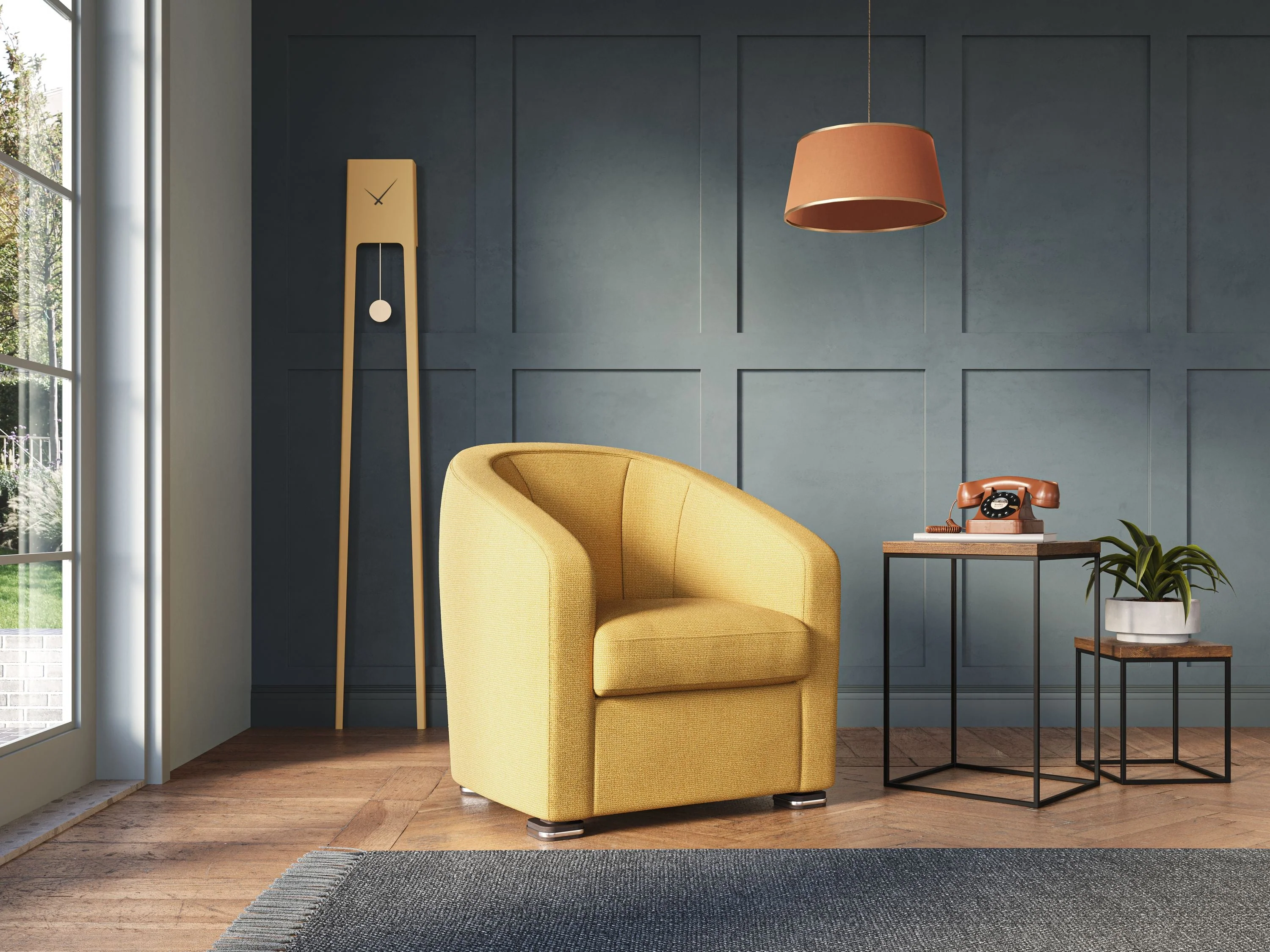 Cloe Fauteuil en tissu détachable à l'eau QuickClean T08 rouge - Image 10