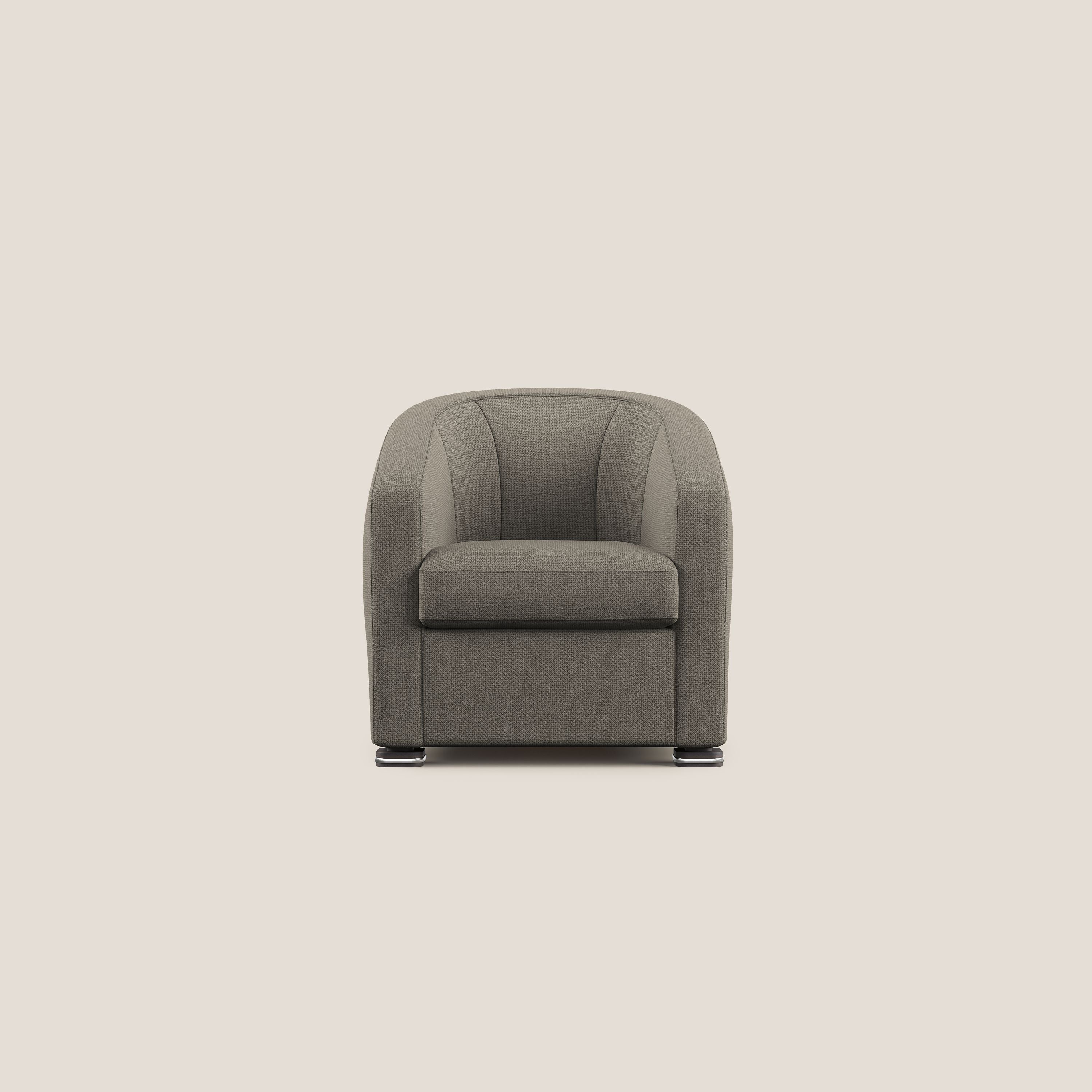 Cloe Fauteuil en tissu détachable à l'eau QuickClean T08 Taupe tortora