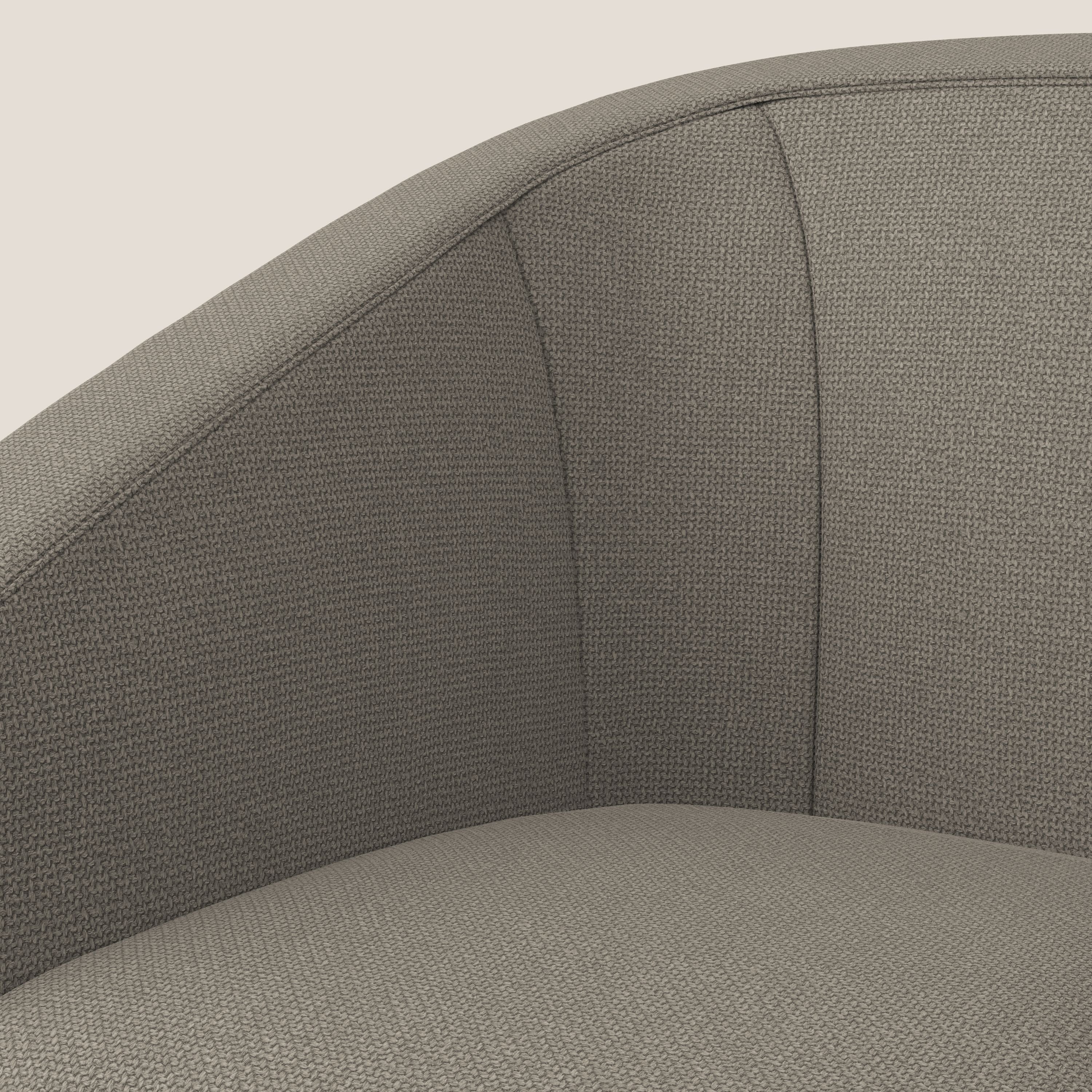 Cloe Fauteuil en tissu détachable à l'eau QuickClean T08 Taupe tortora - Image 7