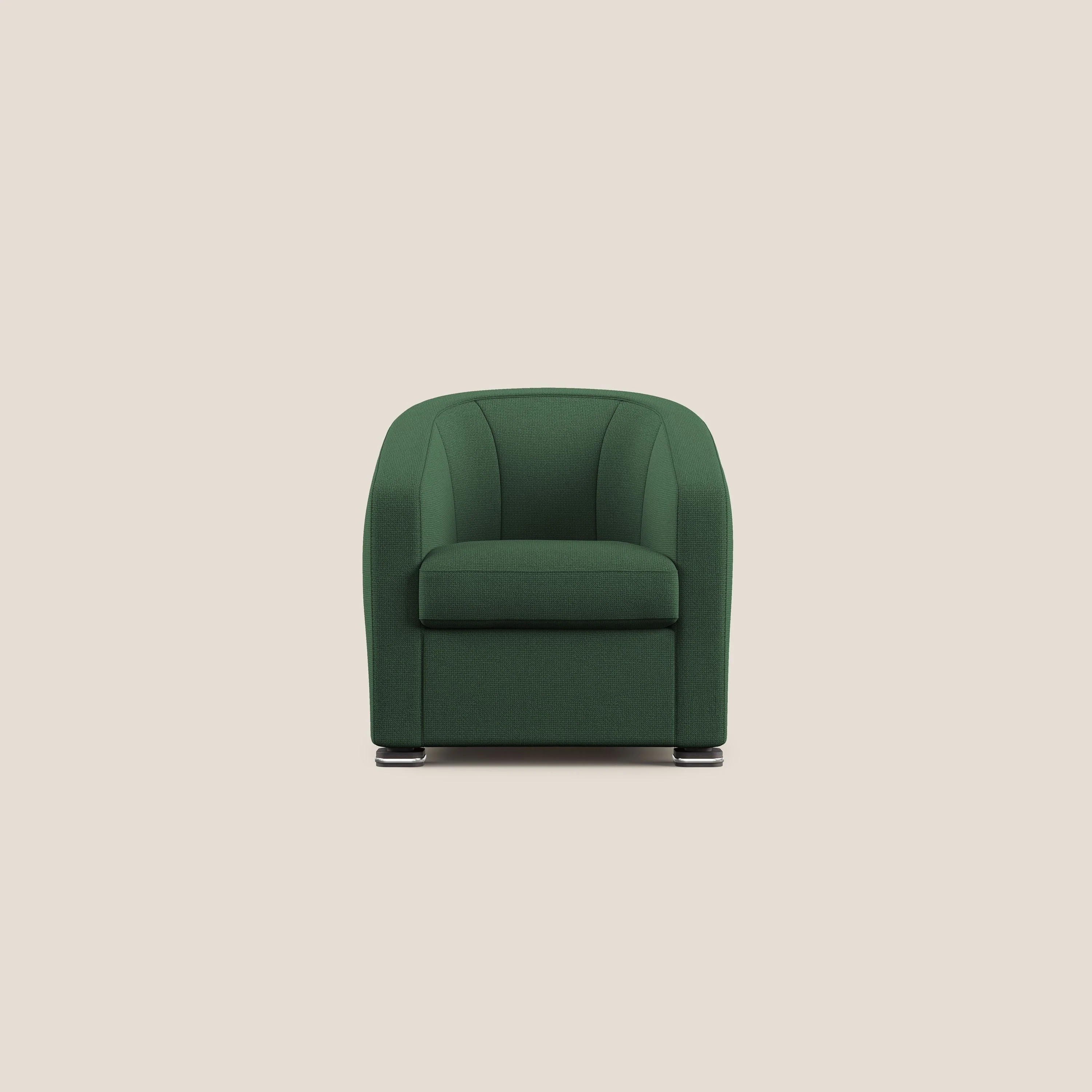 Cloe Fauteuil en tissu détachable à l'eau QuickClean T08 vert