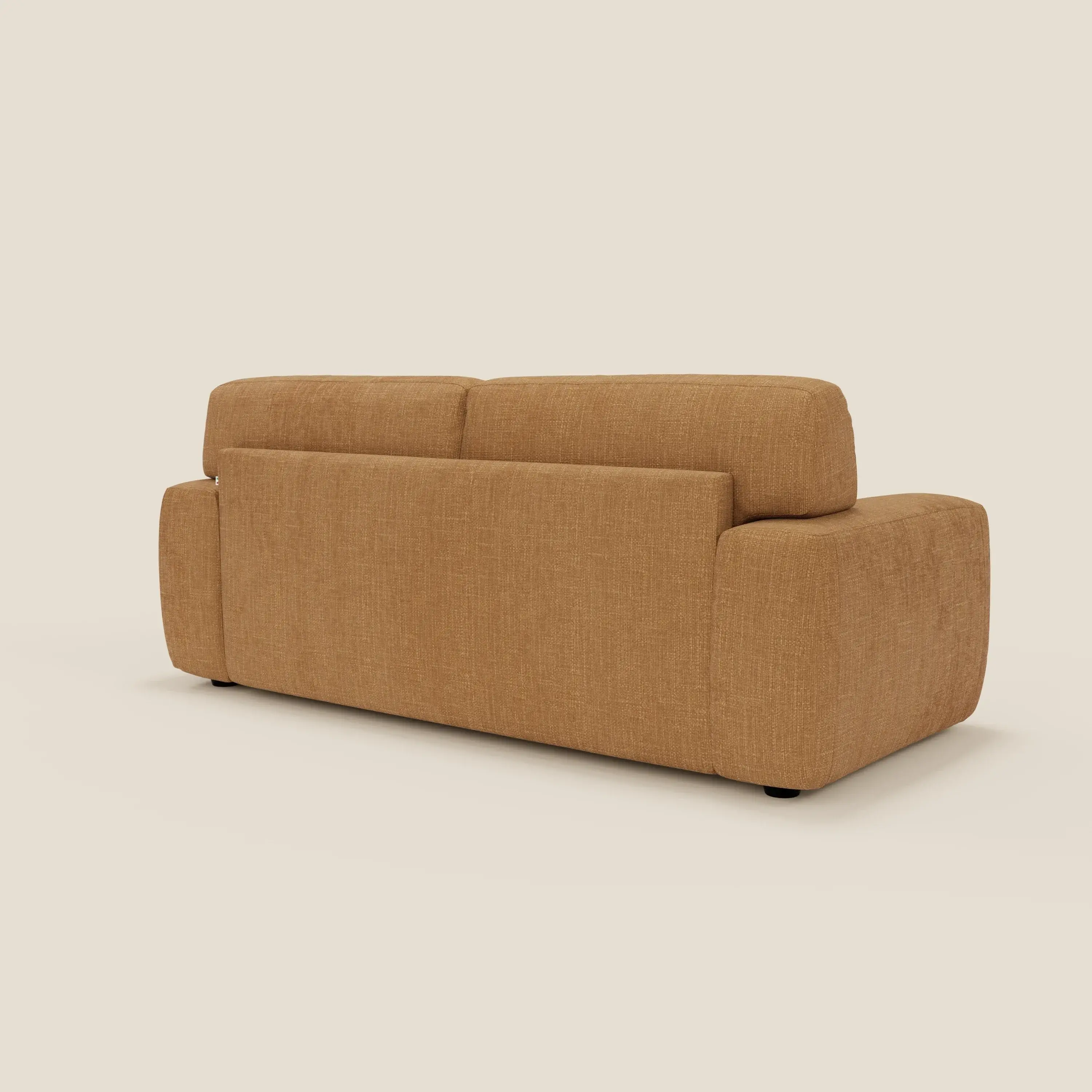 Cloud Canapé convertible matelas H17 cm avec coussins souples en tissu imperméable T06 ocre - Image 5