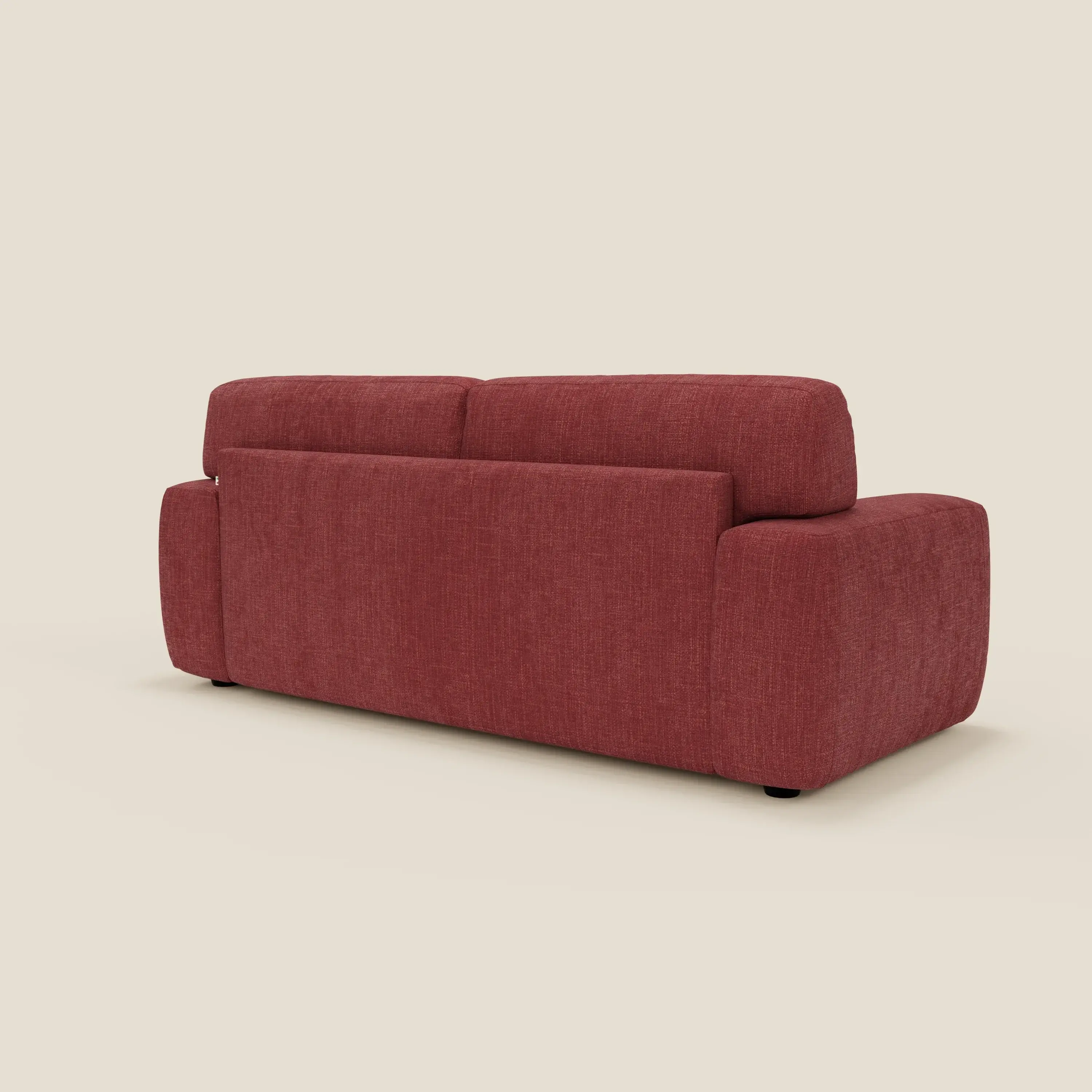 Cloud Canapé convertible matelas H17 cm avec coussins souples en tissu imperméable T06 rouge - Image 5