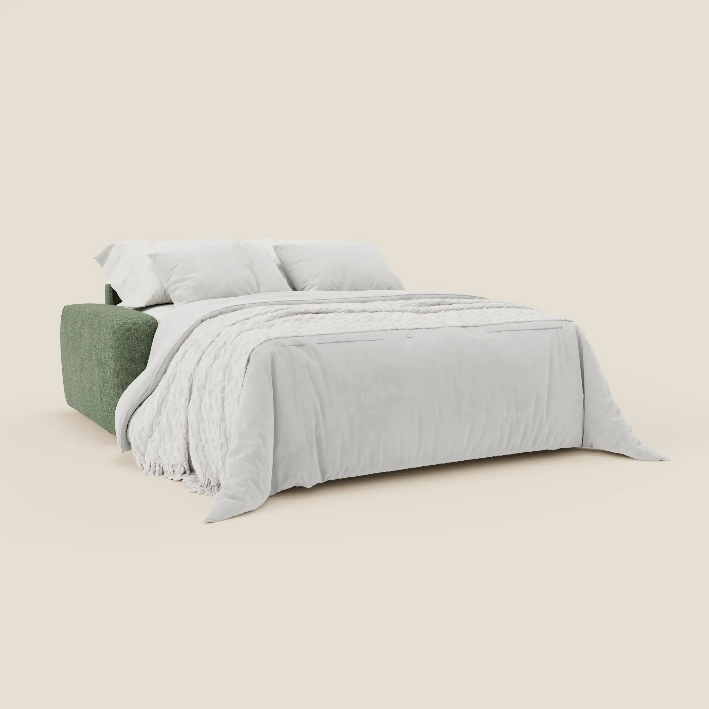 Cloud Canapé convertible matelas H17 cm avec coussins souples en tissu imperméable T06 vert - Image 2