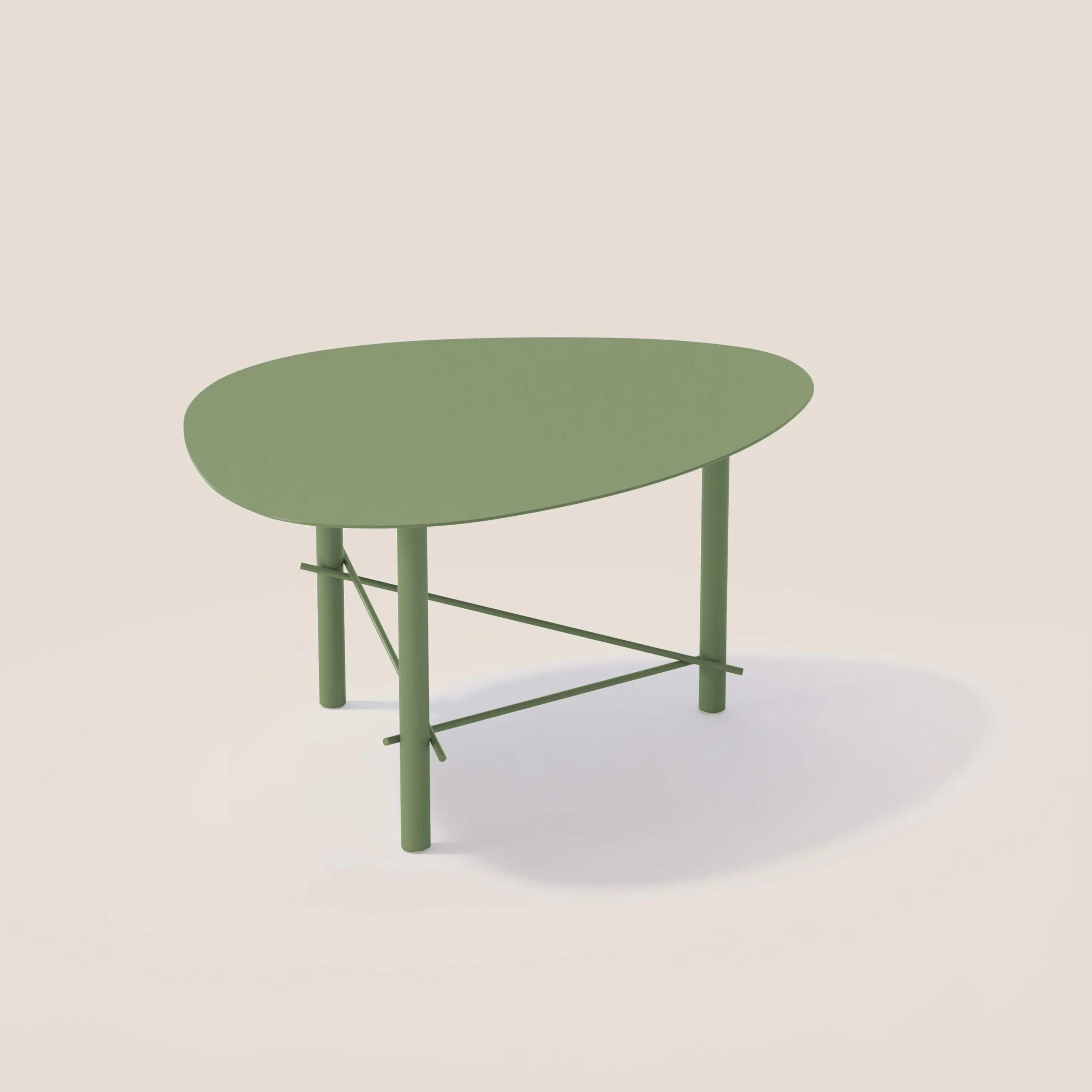 Cookie table basse de salon en métal olive