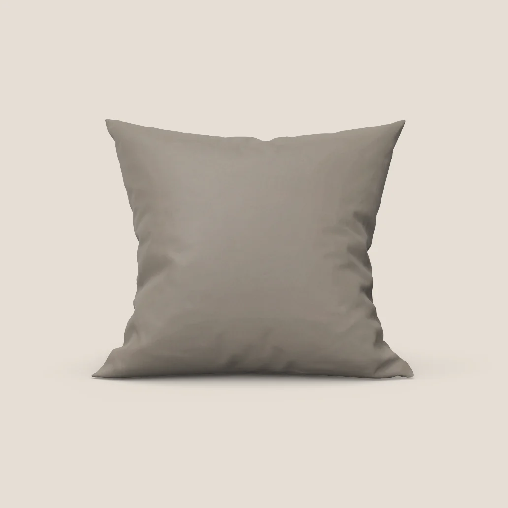 Coussin Jazz disponible en plusieurs couleurs, réalisé en microfibre technique détachable T11 taupe