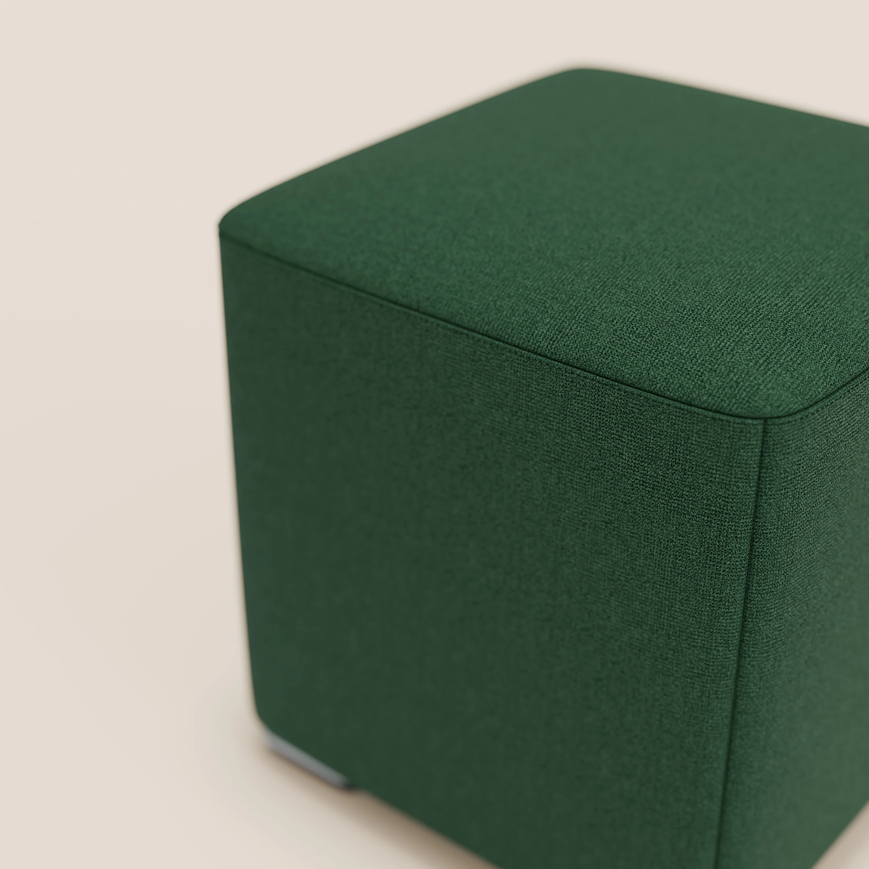 Cube pouf en tissu doux imperméable T08 VERT - Image 4