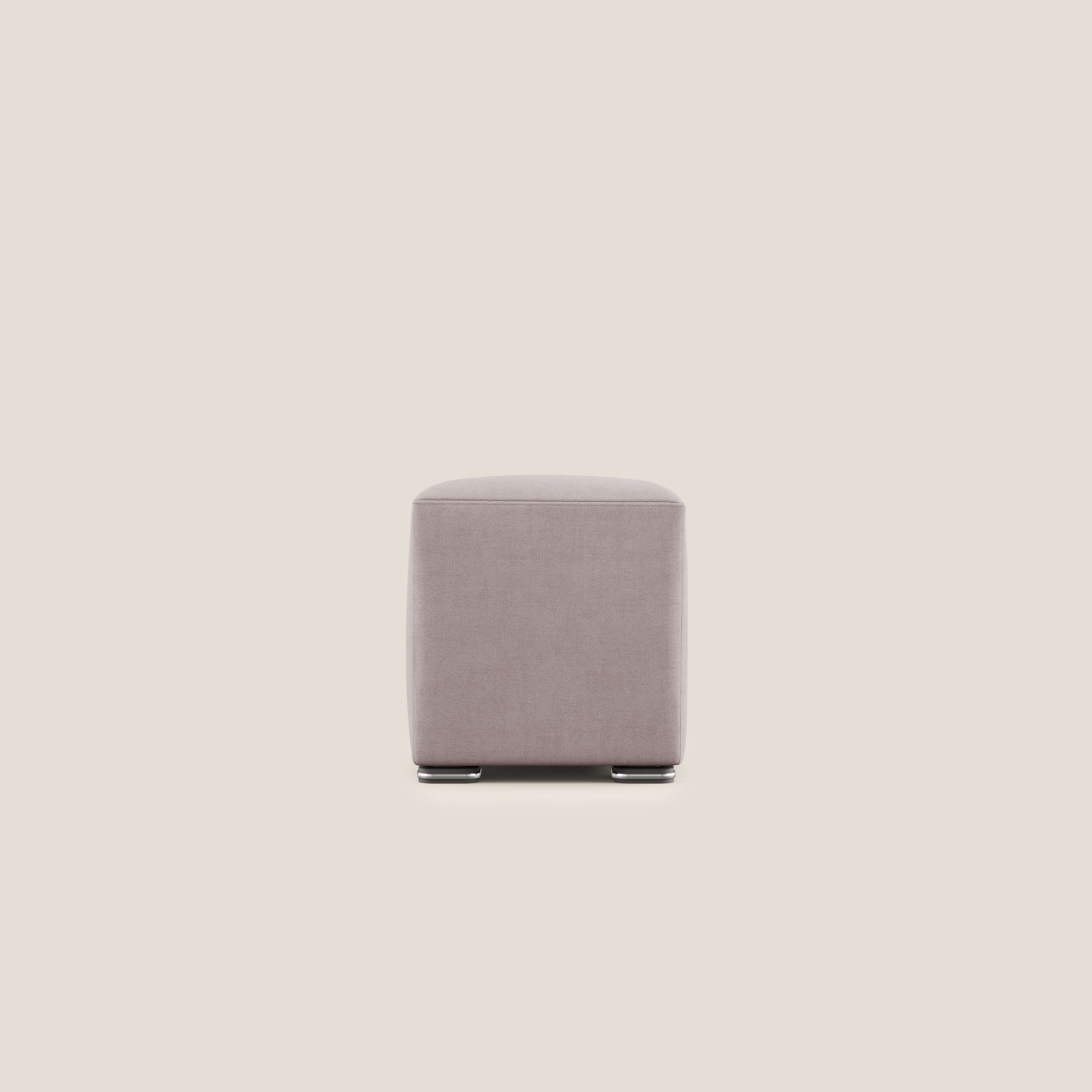 Cube pouf en tissu doux imperméable T02 rose