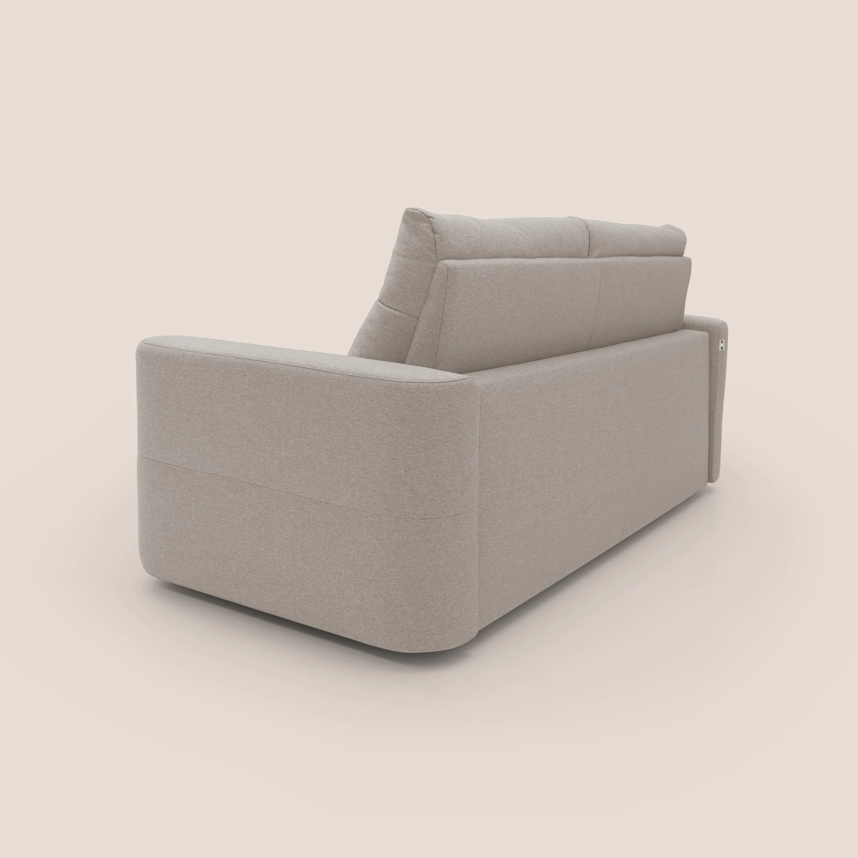 Cupido Canapé convertible matelas H18 cm au dossier haut moelleux en tissu imperméable T13 crÚme - Image 10