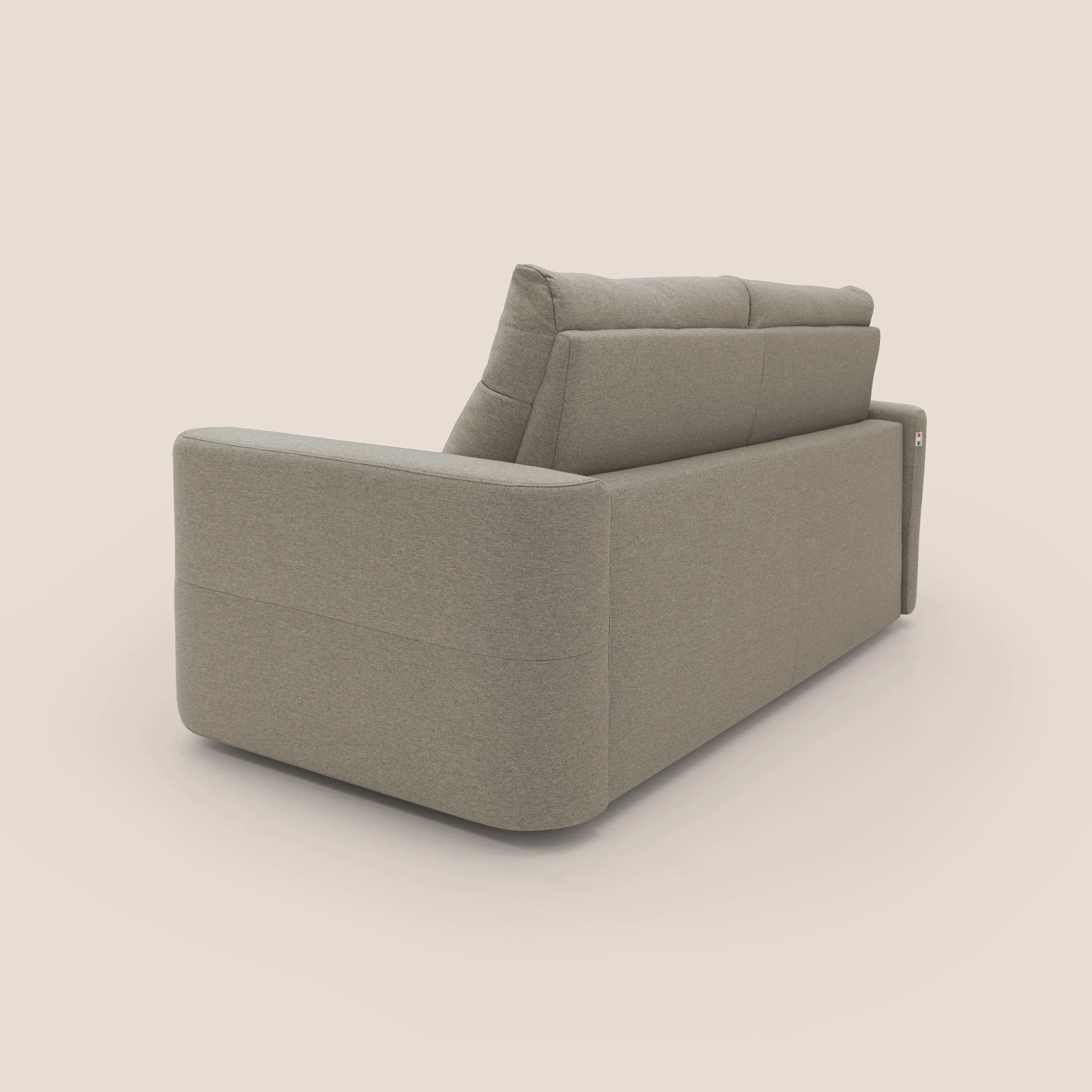 Cupido Canapé convertible matelas H18 cm au dossier haut moelleux en tissu imperméable T13 Taupe tortora - Image 10
