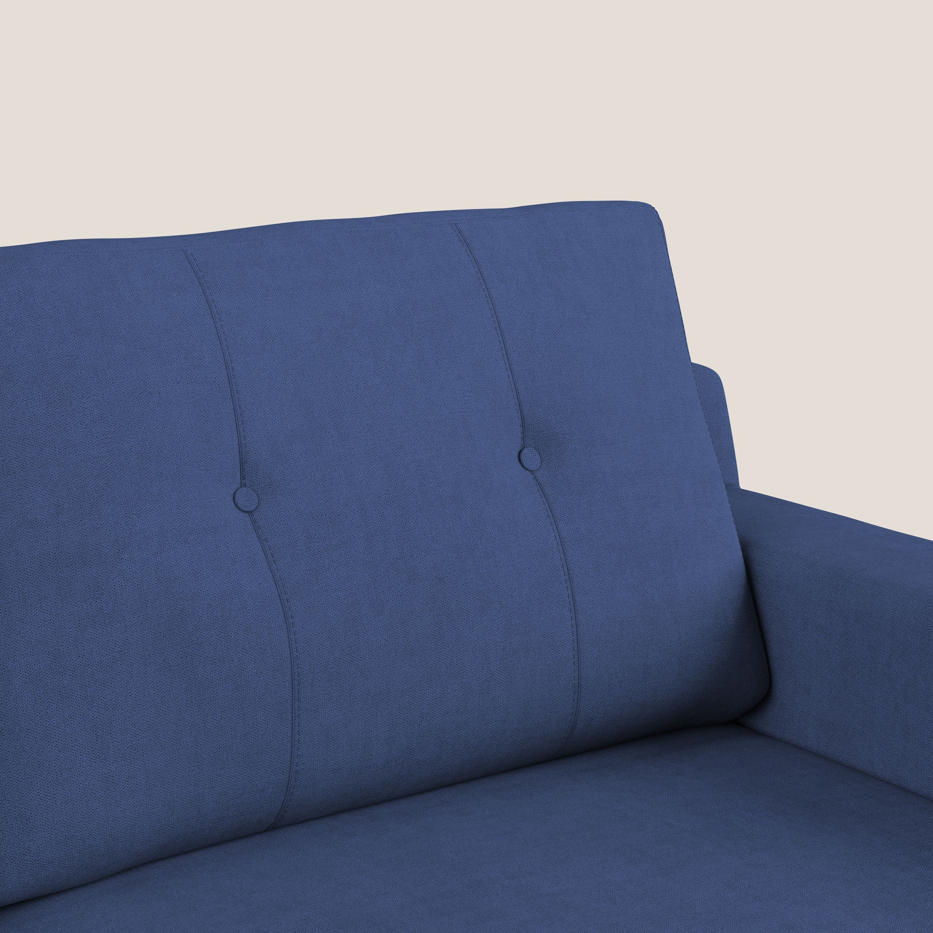 Danish canapé d'angle moderne reversible en tissu doux imperméable T02 bleu - Image 6