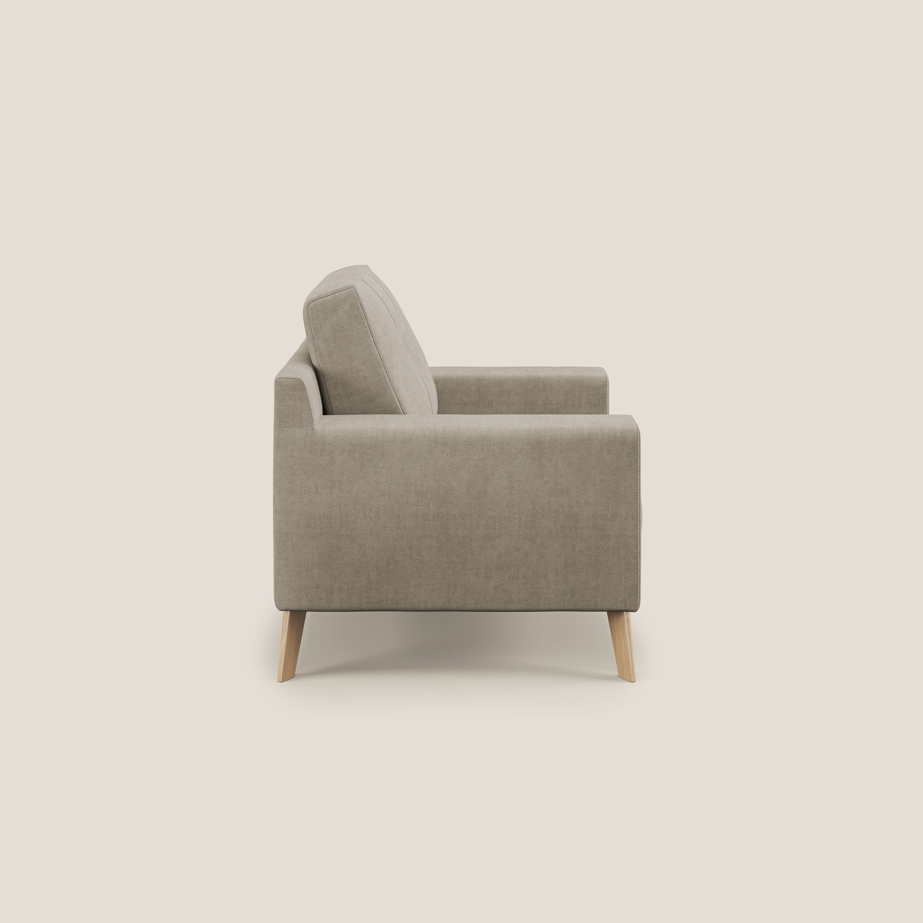 Danish Fauteuil en tissu doux imperméable T02 beige - Image 3
