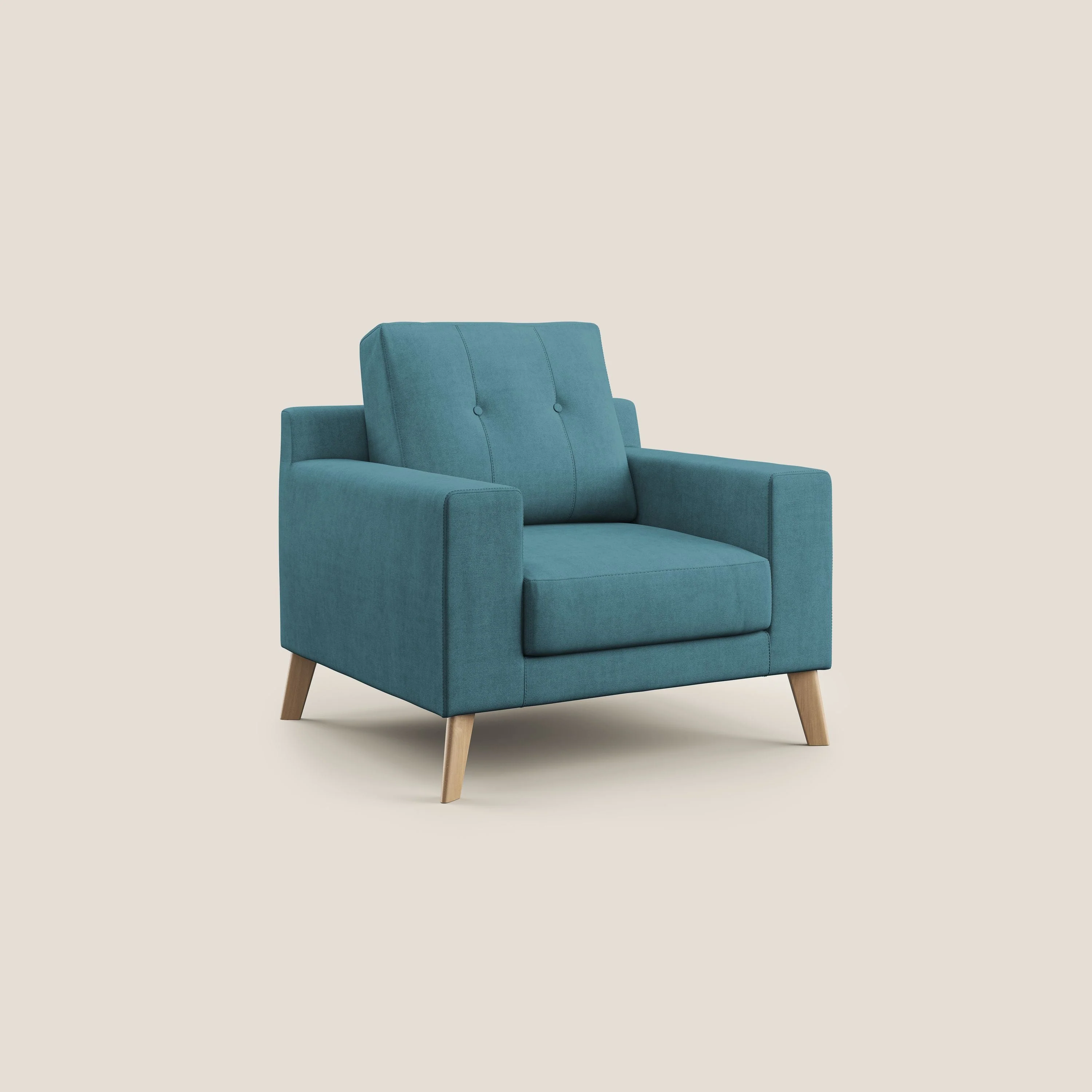 Danish Fauteuil en tissu doux imperméable T02 bleu ciel - Image 2