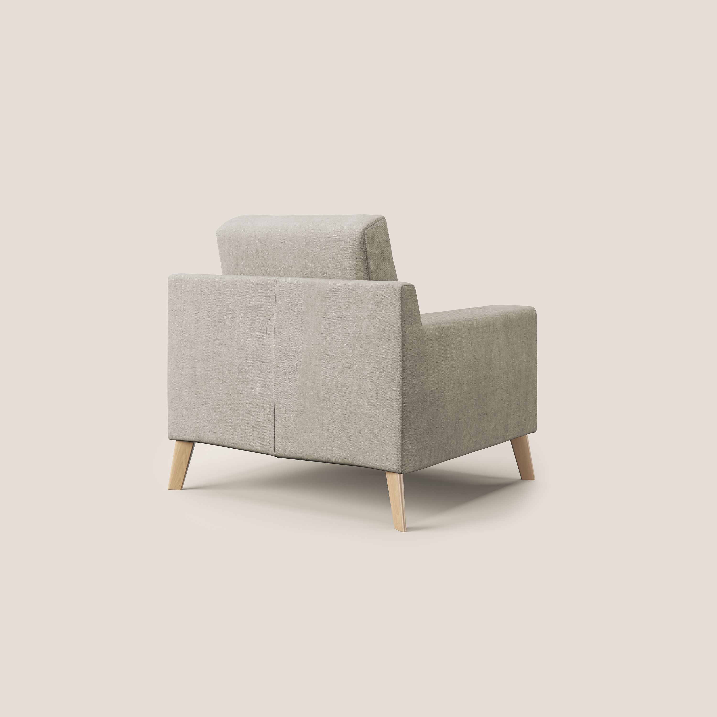 Danish Fauteuil en tissu doux imperméable T02 crème - Image 5