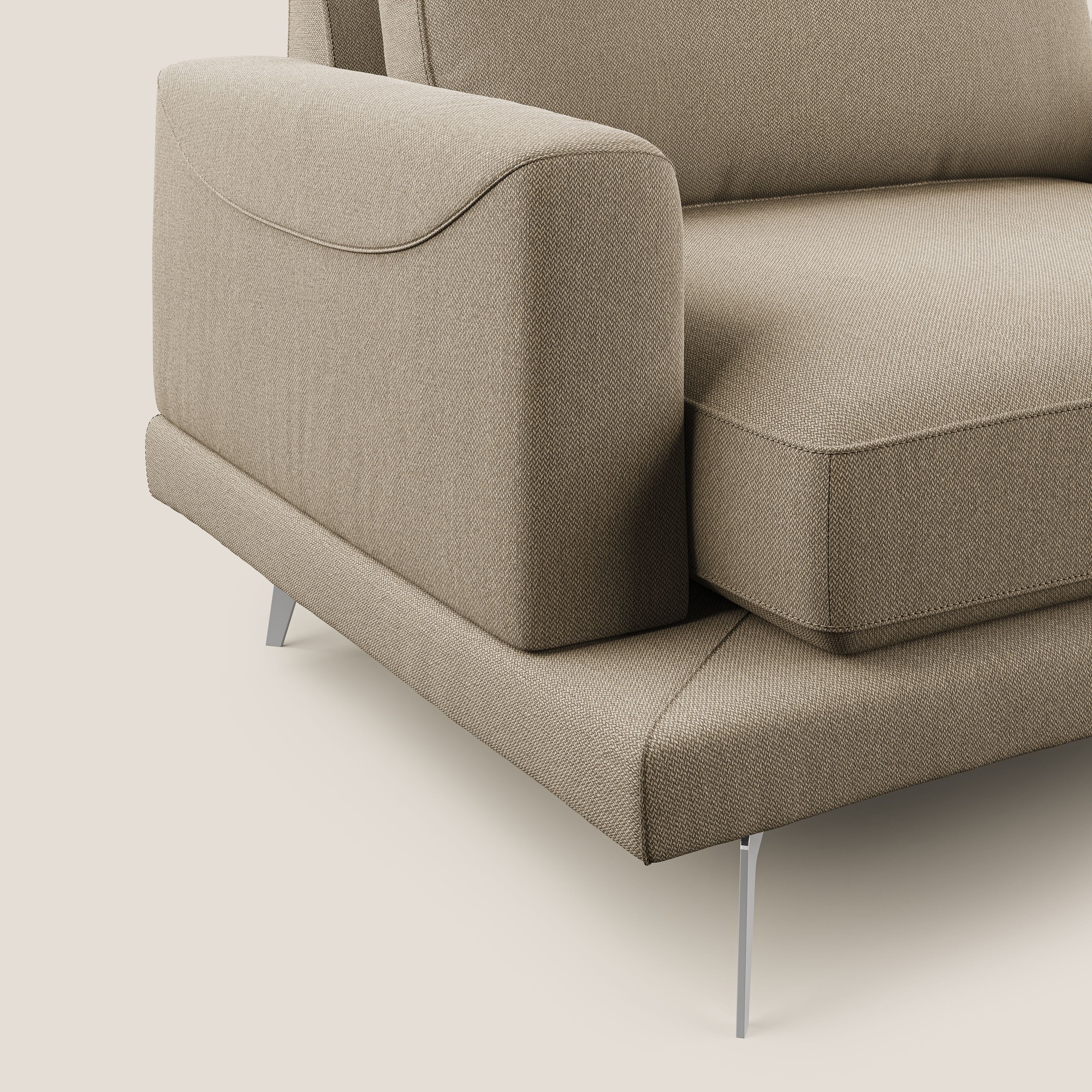 Dorian fauteuil moderne en tissu doux anti-tache T05 beige - Image 5