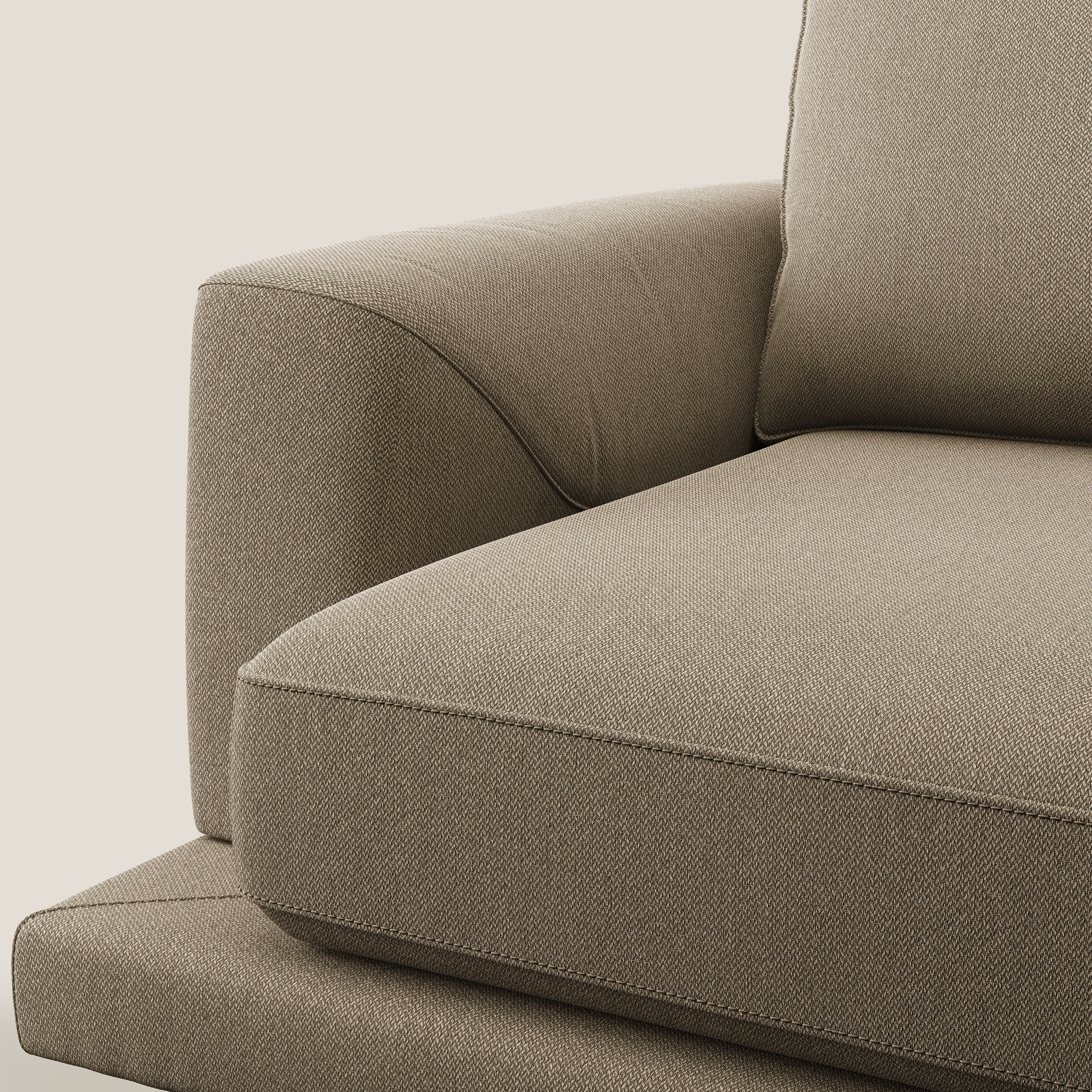 Dorian fauteuil moderne en tissu doux anti-tache T05 beige - Image 7