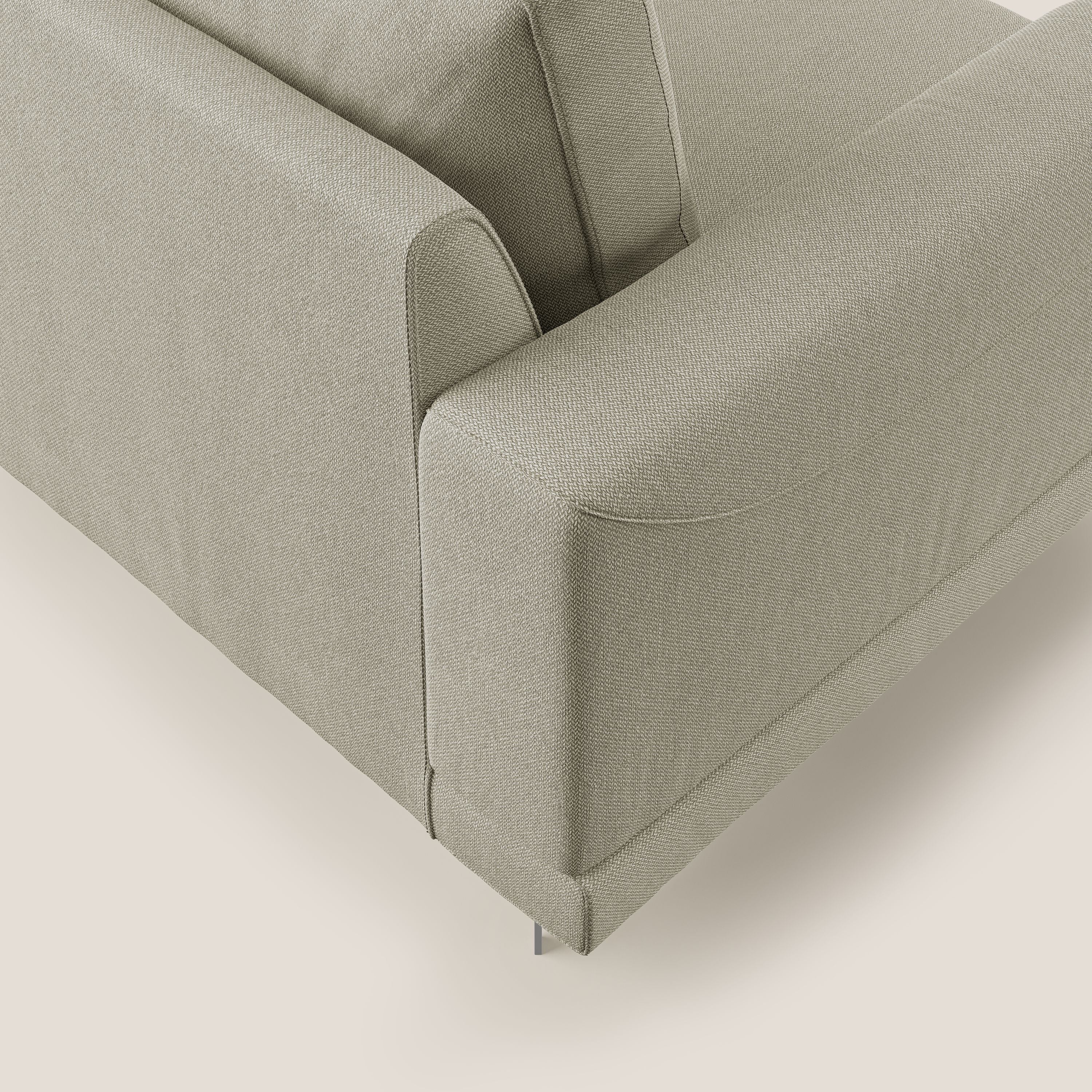 Dorian fauteuil moderne en tissu doux anti-tache T05 crĂšme - Image 6