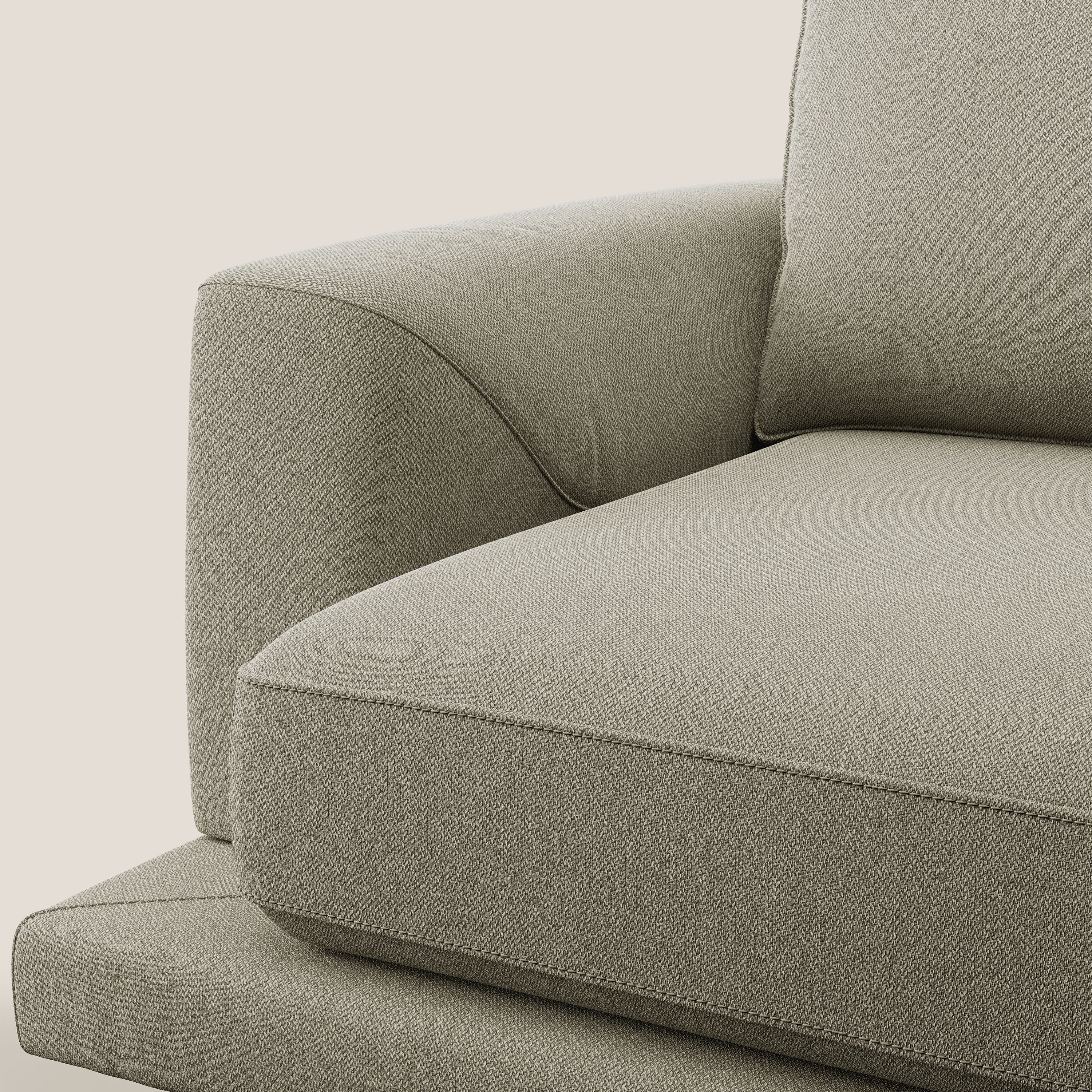 Dorian fauteuil moderne en tissu doux anti-tache T05 crĂšme - Image 7