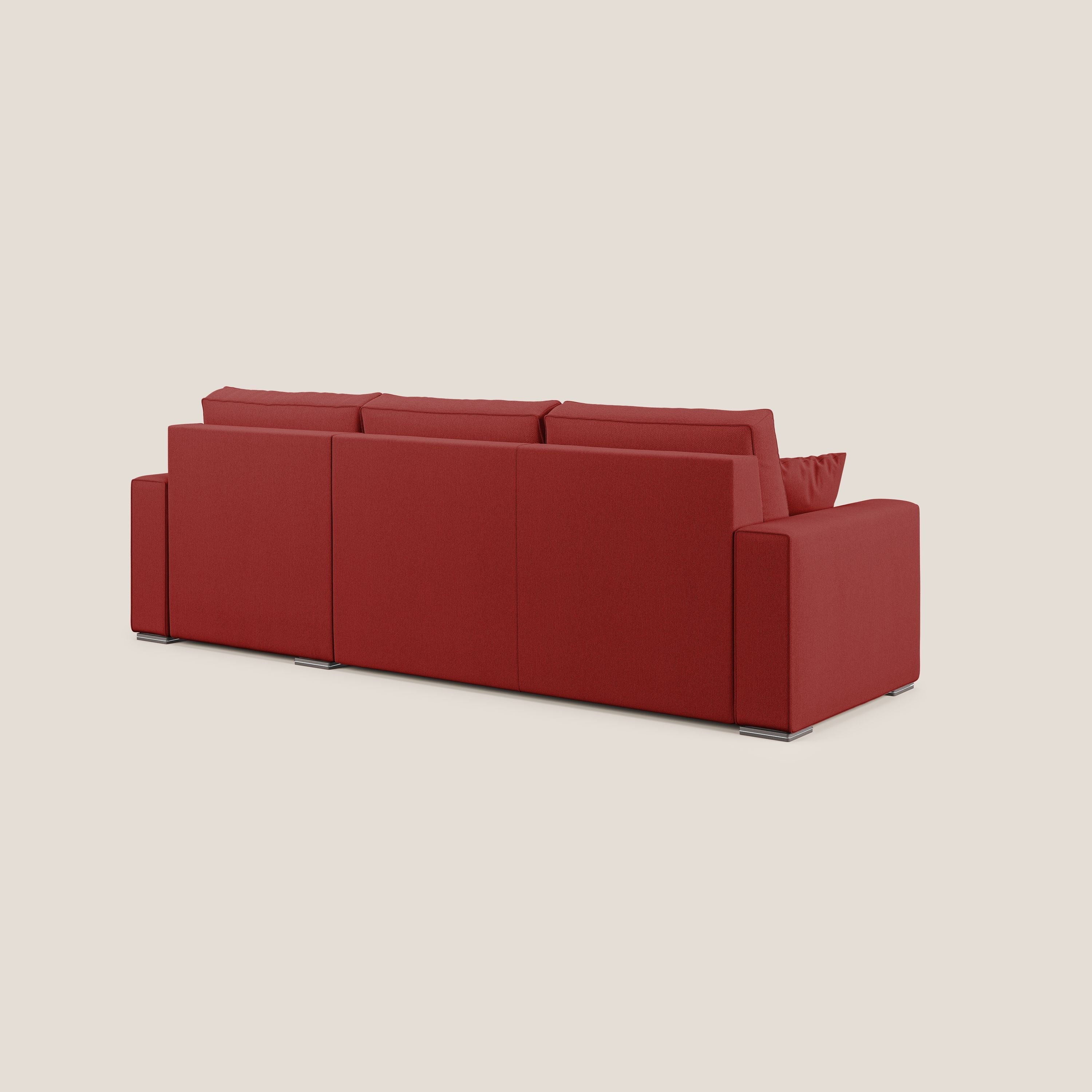 Dream Canapé convertible d'angle en tissu détachable T05 rouge - Image 5