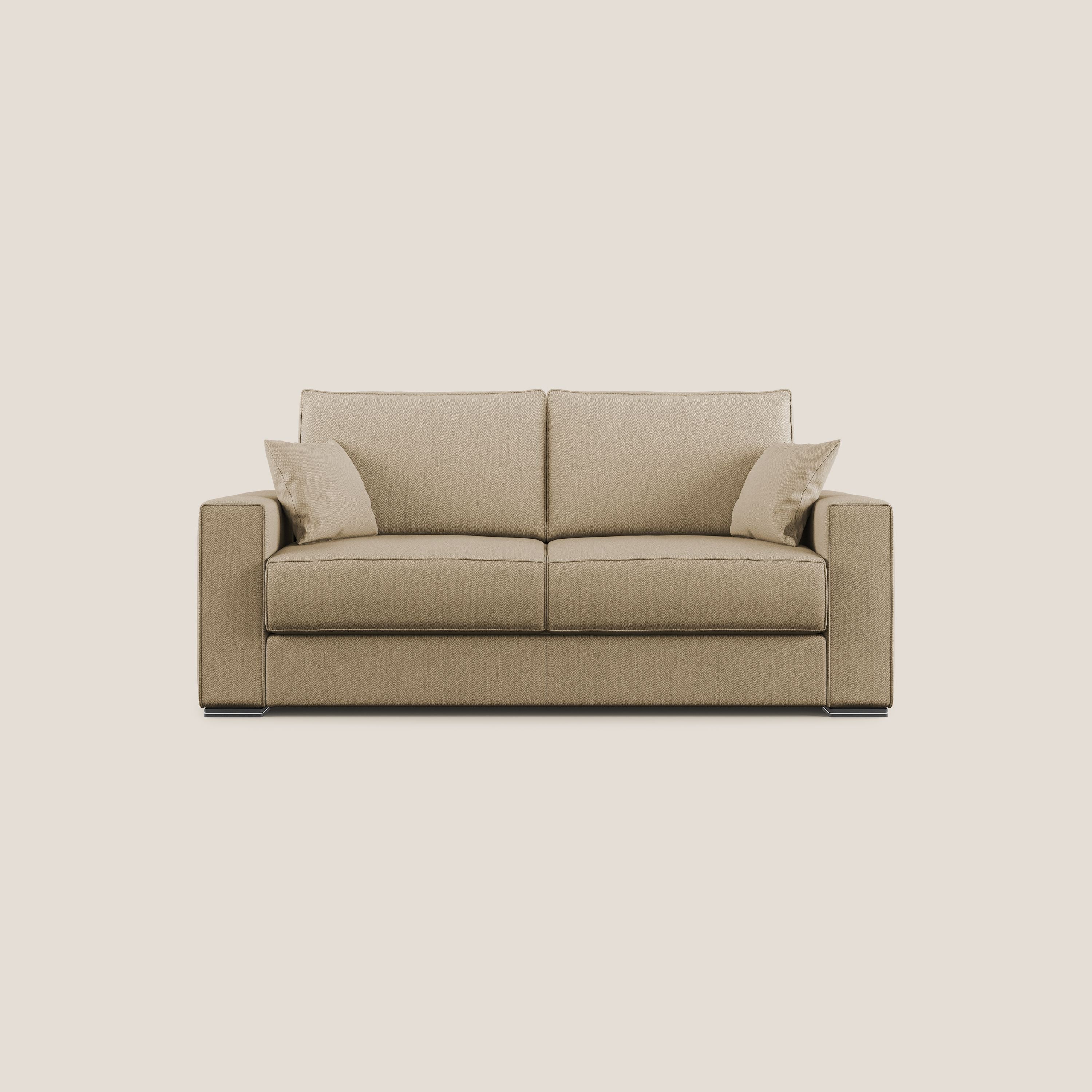 Dream canapé-lit convertible avec coussins doux en tissu détachable T05 beige