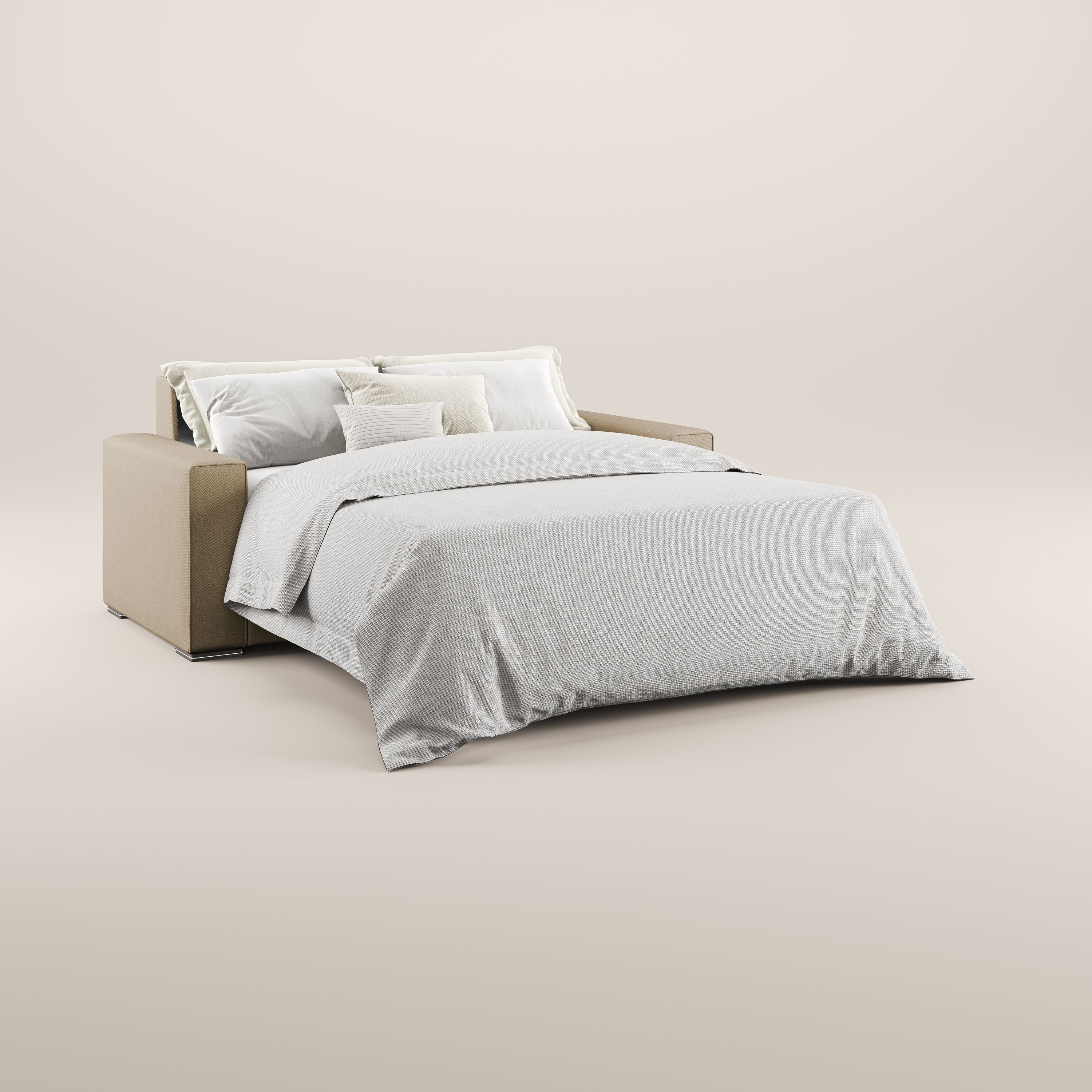 Dream canapé-lit convertible avec coussins doux en tissu détachable T05 beige - Image 2