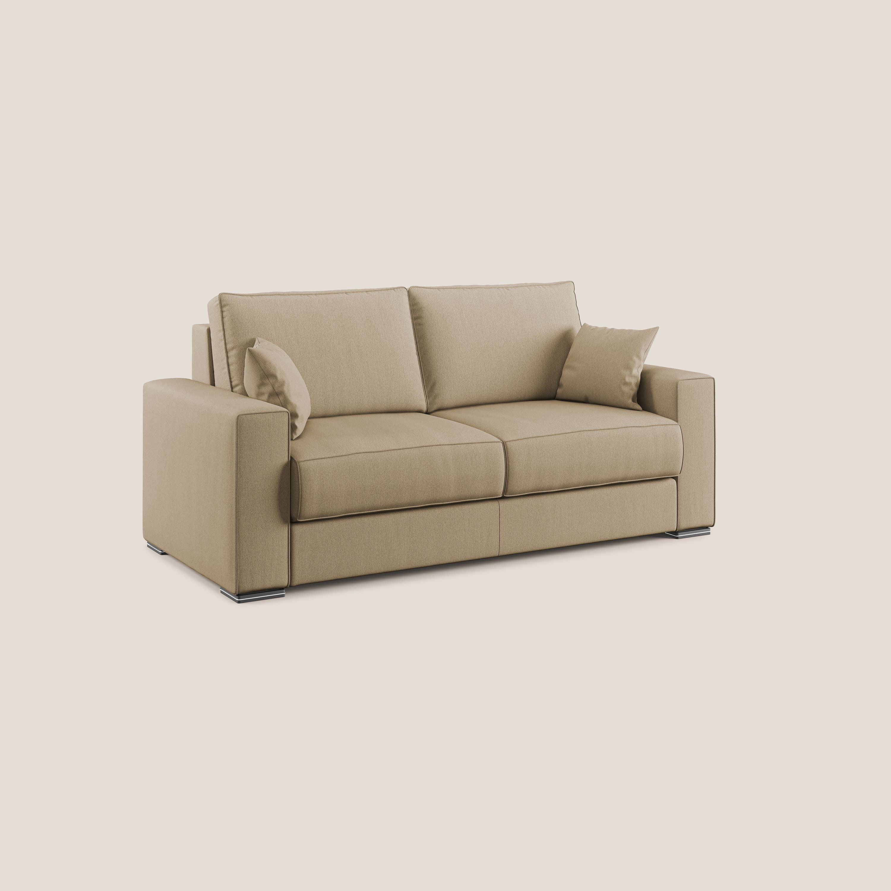 Dream canapé-lit convertible avec coussins doux en tissu détachable T05 beige - Image 3