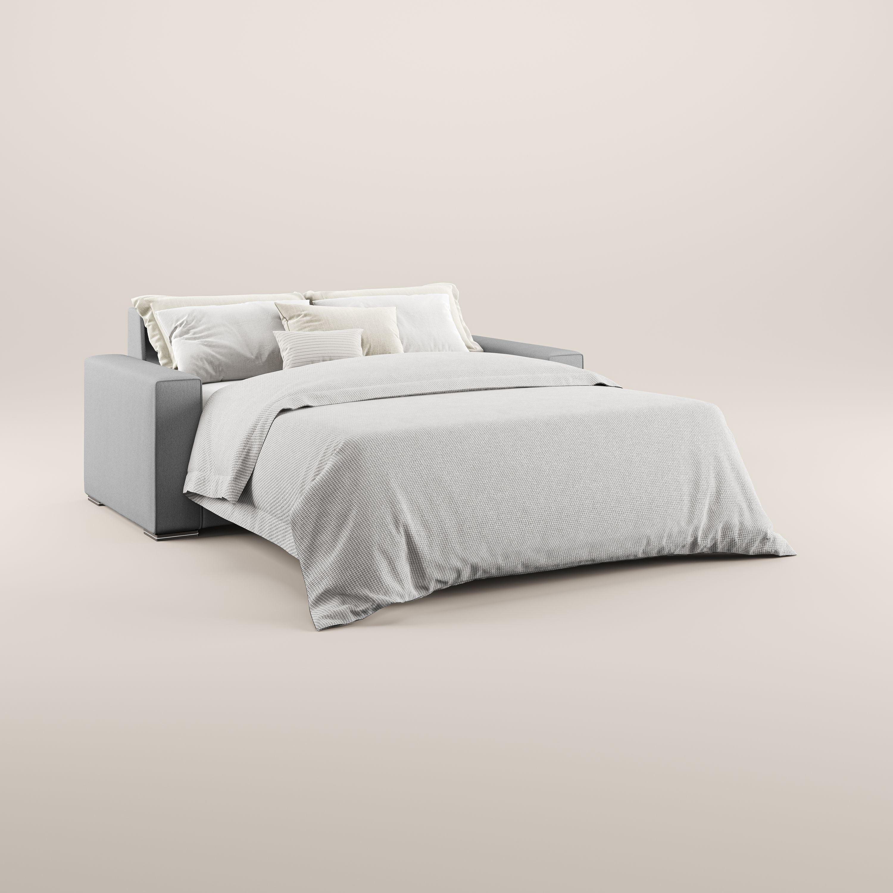 Dream canapé-lit convertible avec coussins doux en tissu détachable T05 gris - Image 2