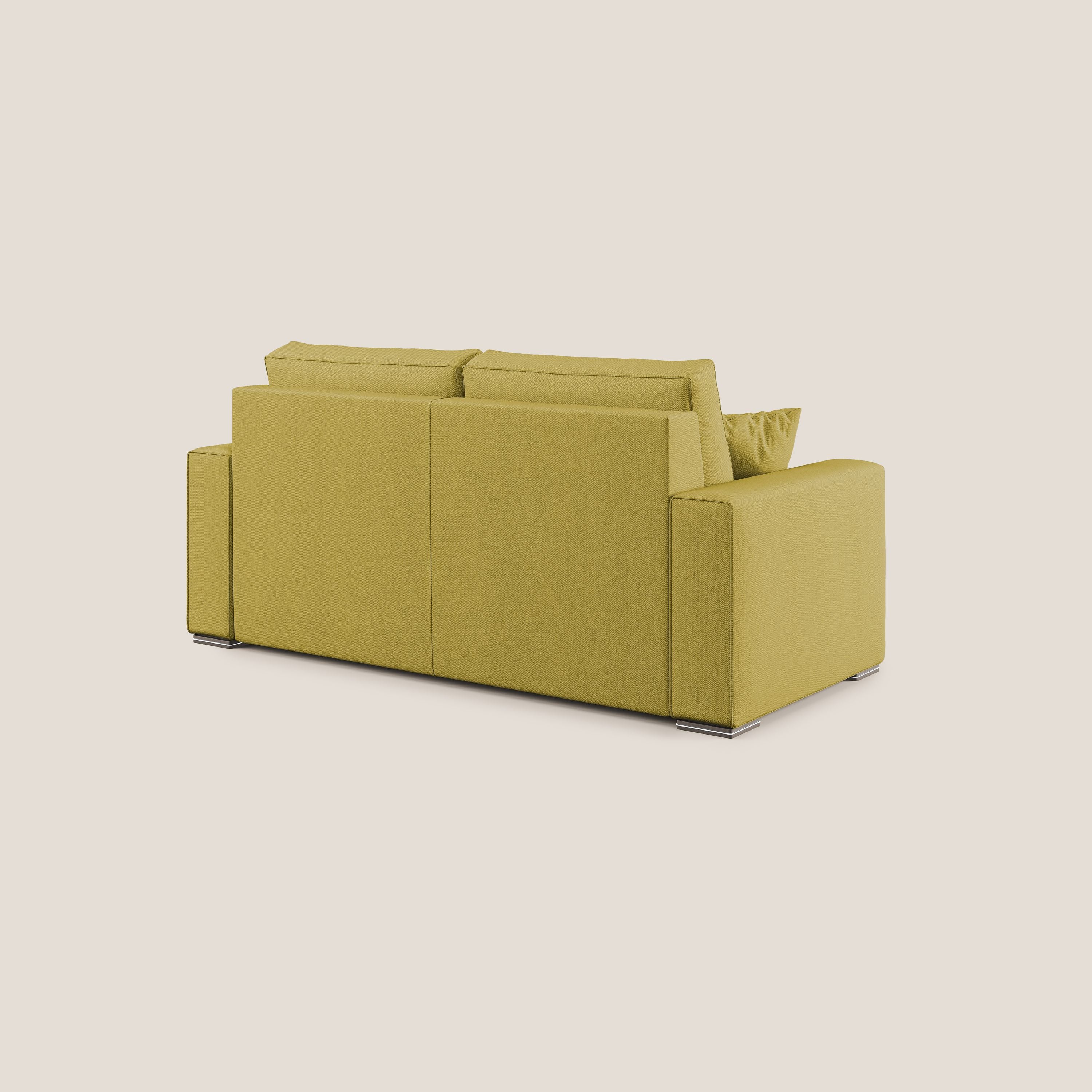 Dream canapé-lit convertible avec coussins doux en tissu détachable T05 jaune - Image 5