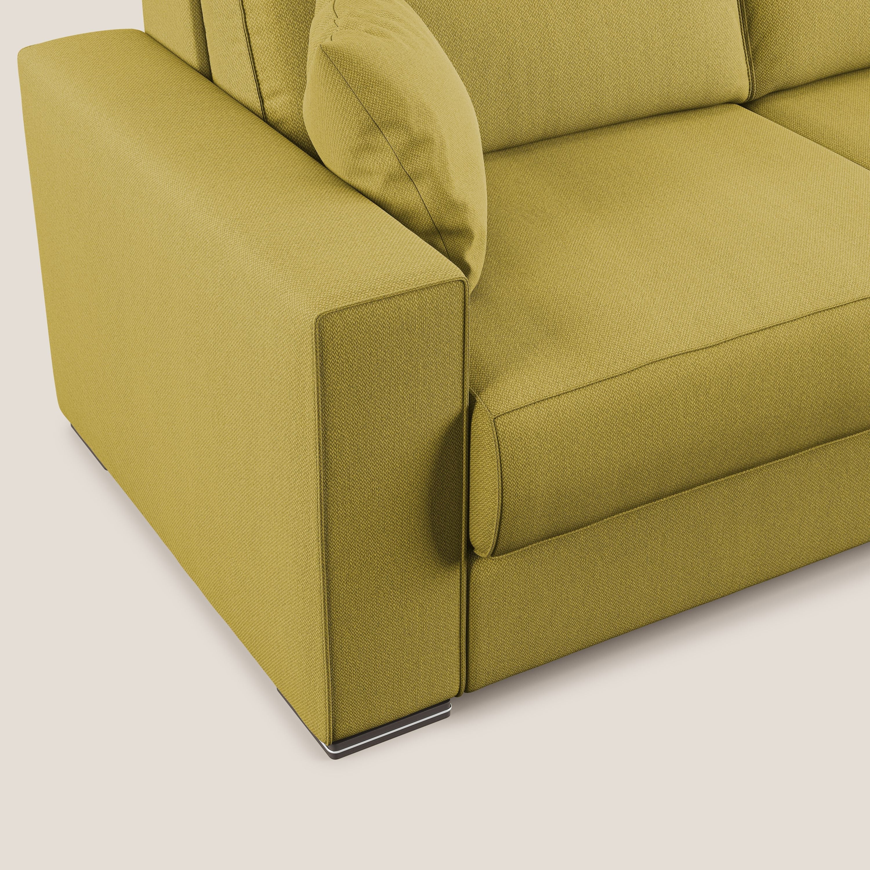Dream canapé-lit convertible avec coussins doux en tissu détachable T05 jaune - Image 6