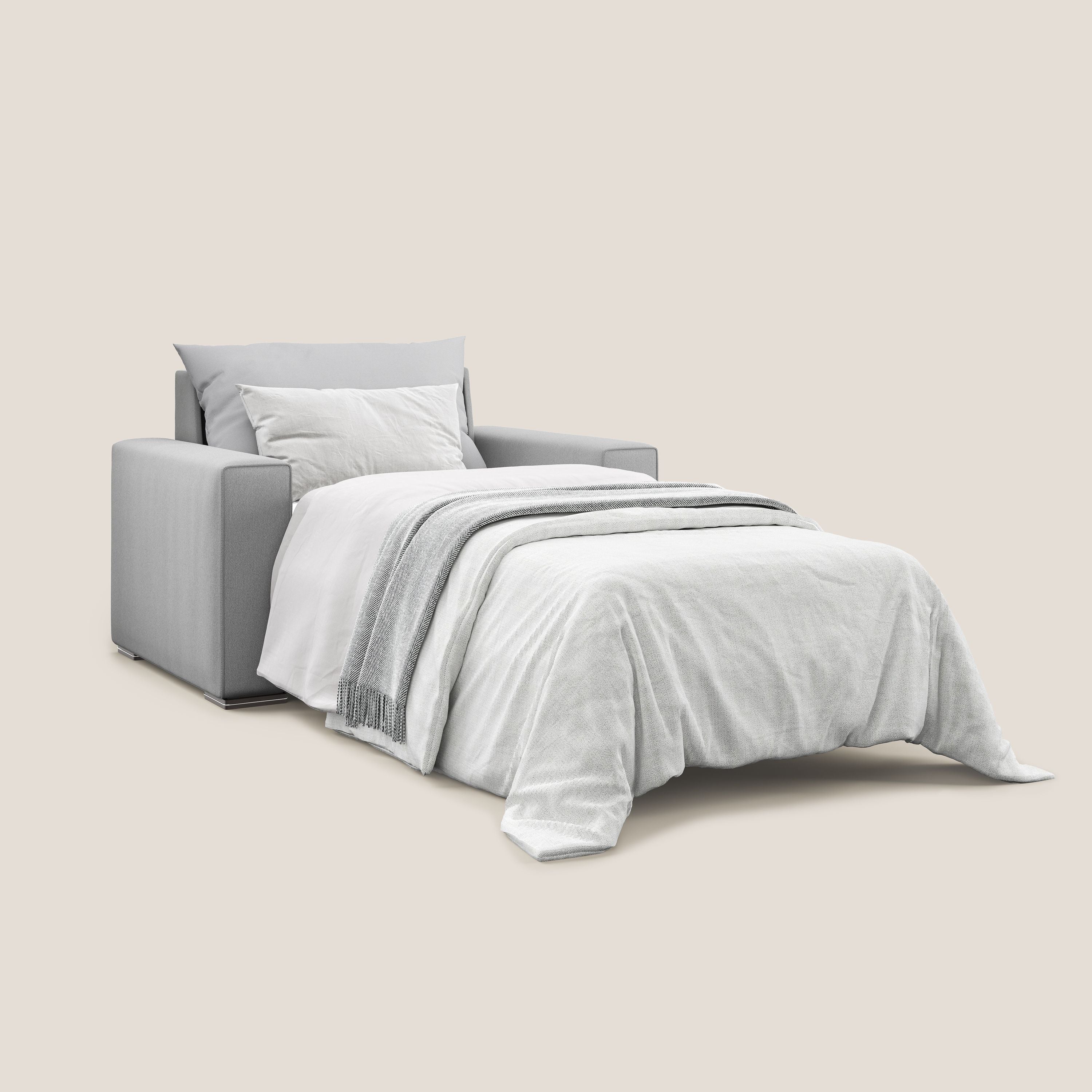 Dream fauteuil convertible en tissu détachable T05 gris - Image 2
