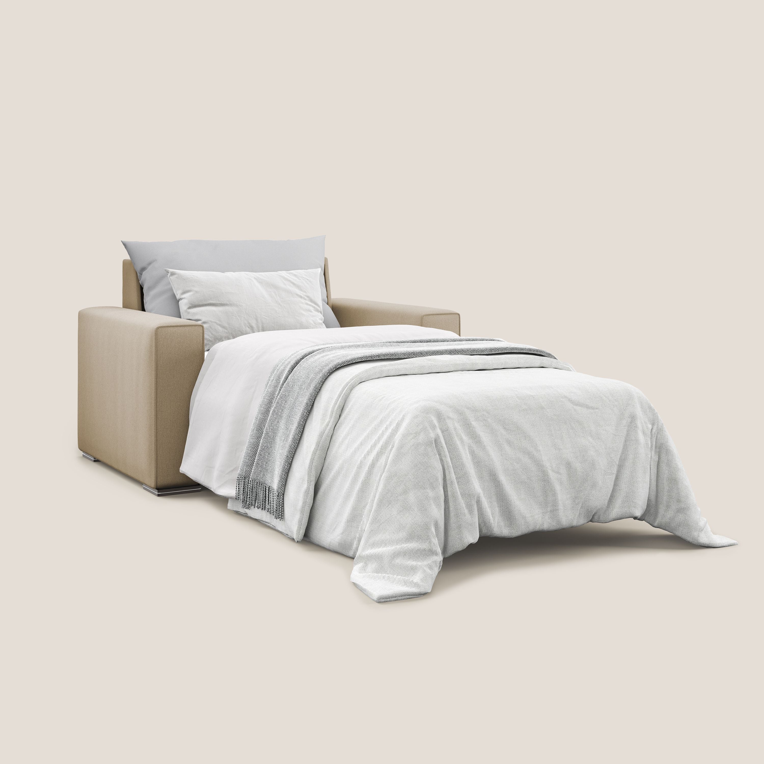 Dream fauteuil convertible en tissu détachable T05 beige - Image 2