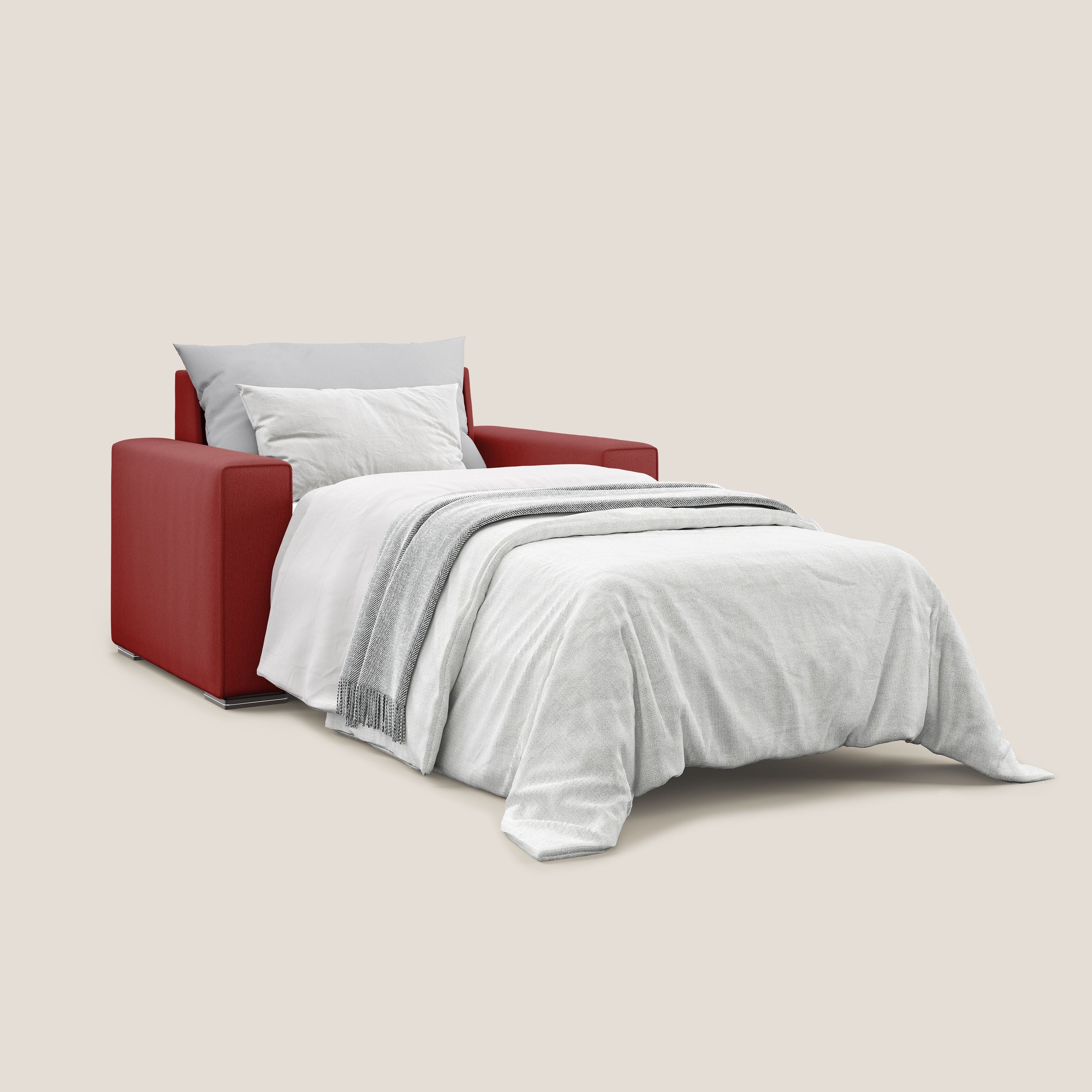 Dream fauteuil convertible en tissu détachable T05 rouge - Image 2