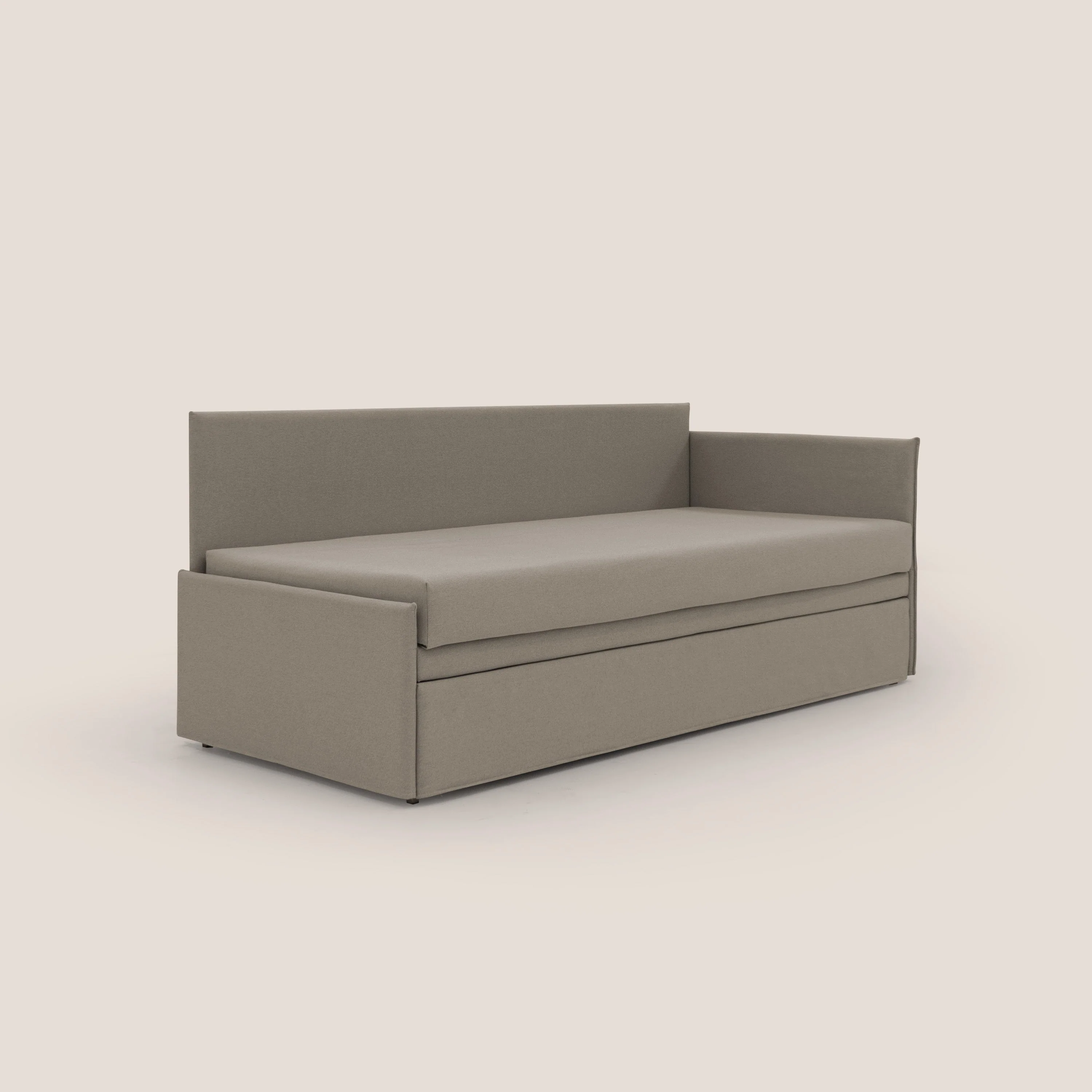 Durini Canapé duplex avec lits jumeaux et tissu effet coton imperméable T13 Taupe tortora - Image 3