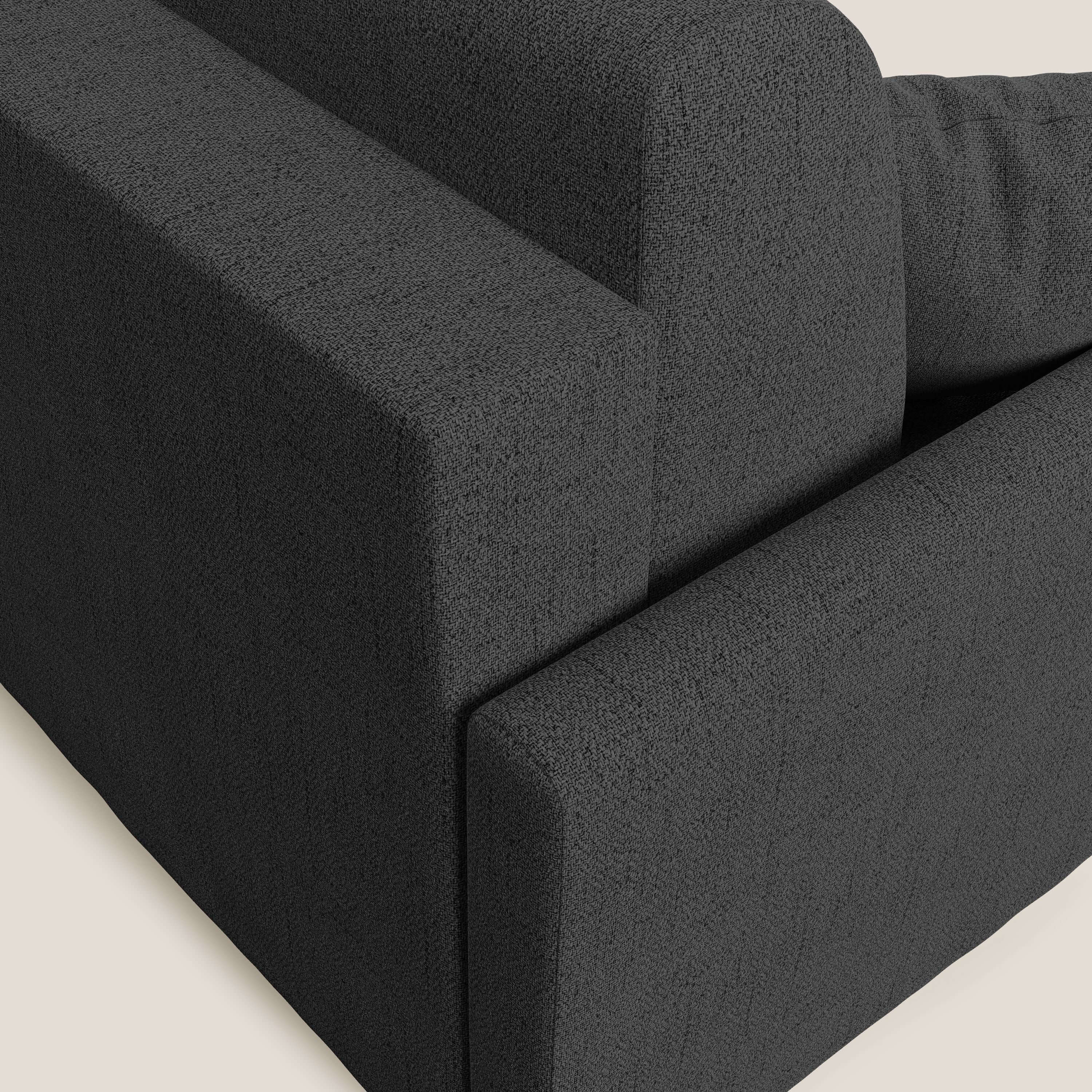 Edgar canapé d'angle convertible en tissu FELIS imperméable T03 anthracite - Image 5
