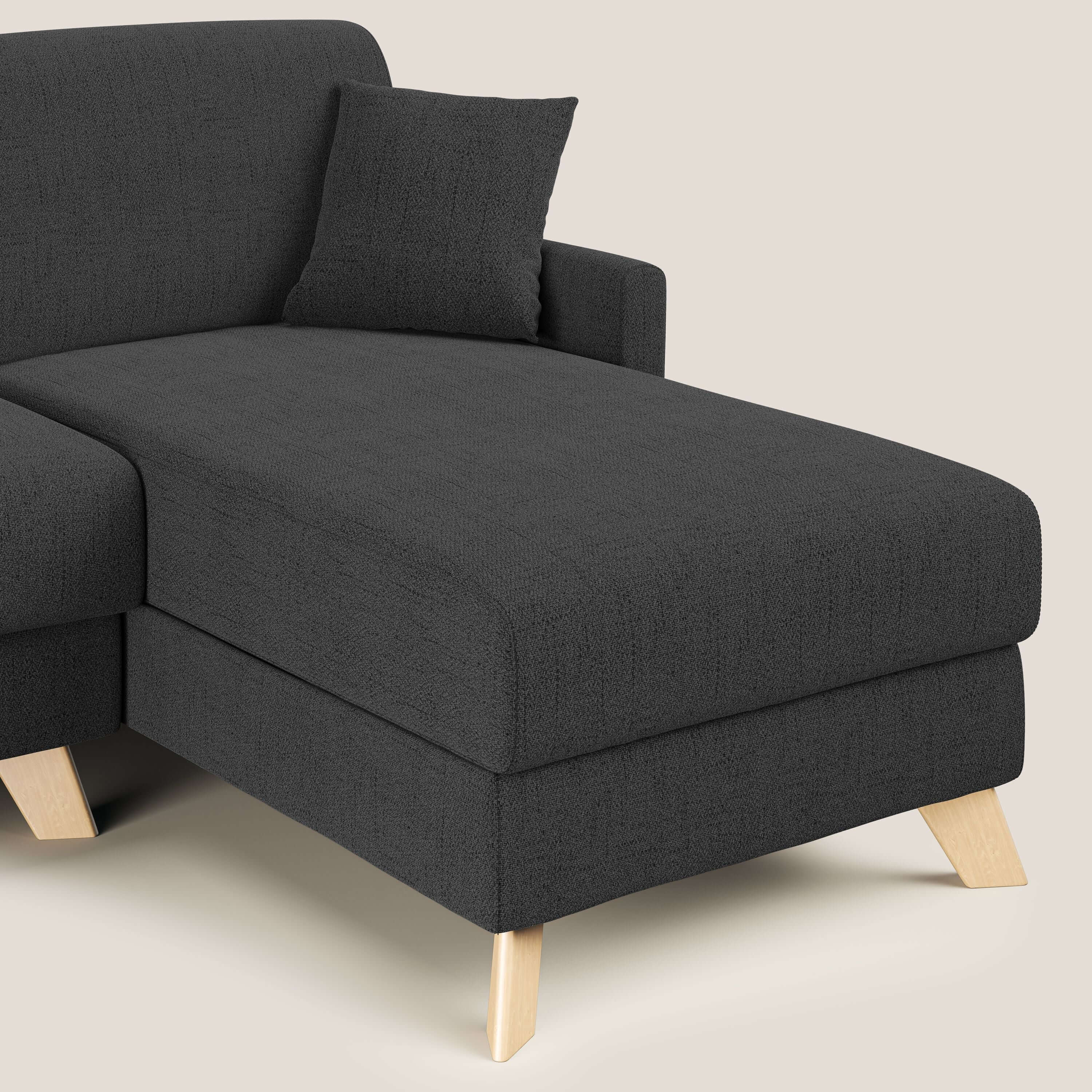 Edgar canapé d'angle convertible en tissu FELIS imperméable T03 anthracite - Image 6